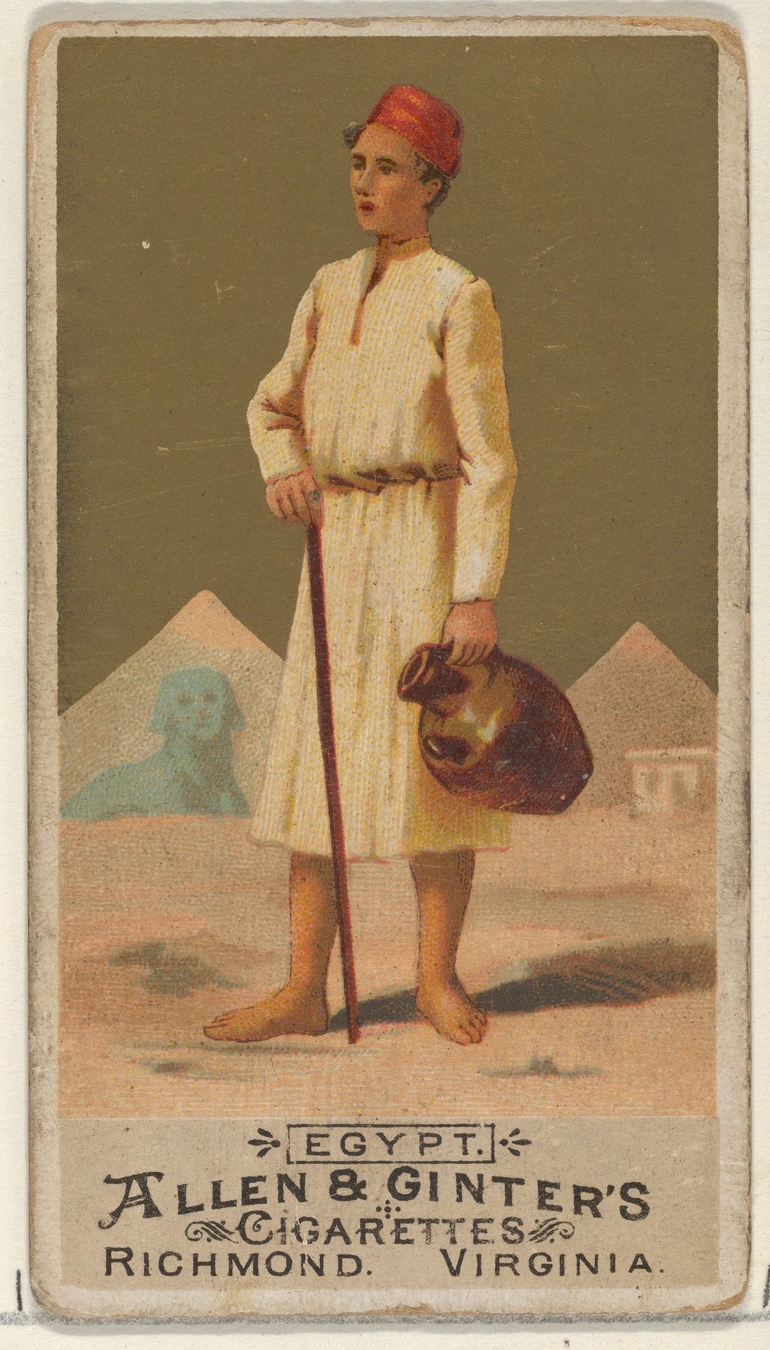 Egypt, from the Natives in Costume series (N16) for Allen & Ginter Cigarettes Brands by Allen & Ginter