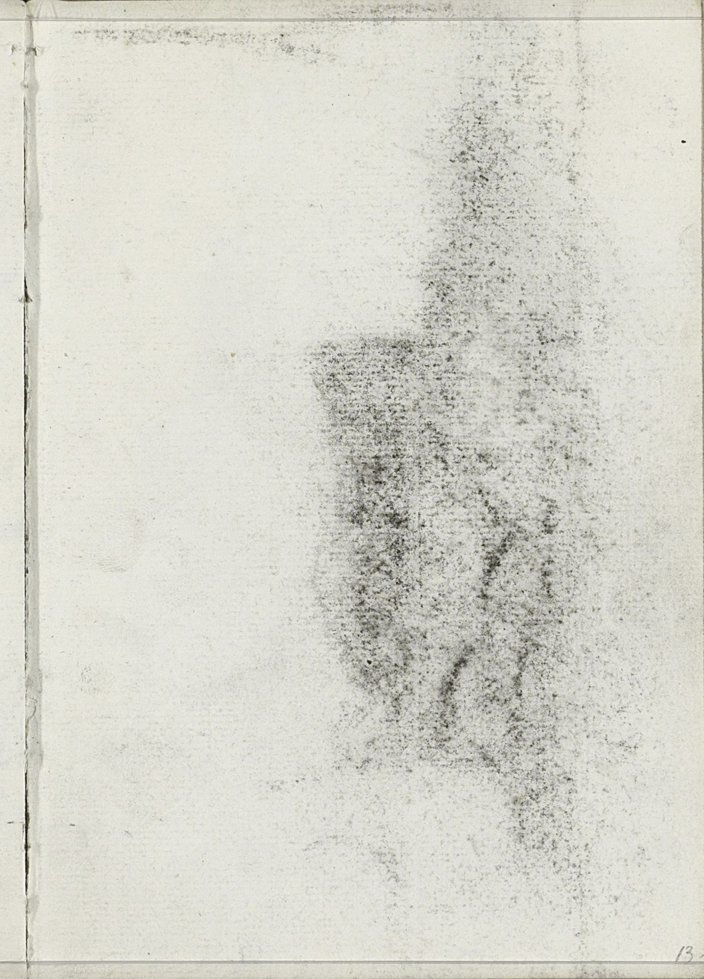 Abklatsch van de krijttekening op pagina 12 by Isaac Israels