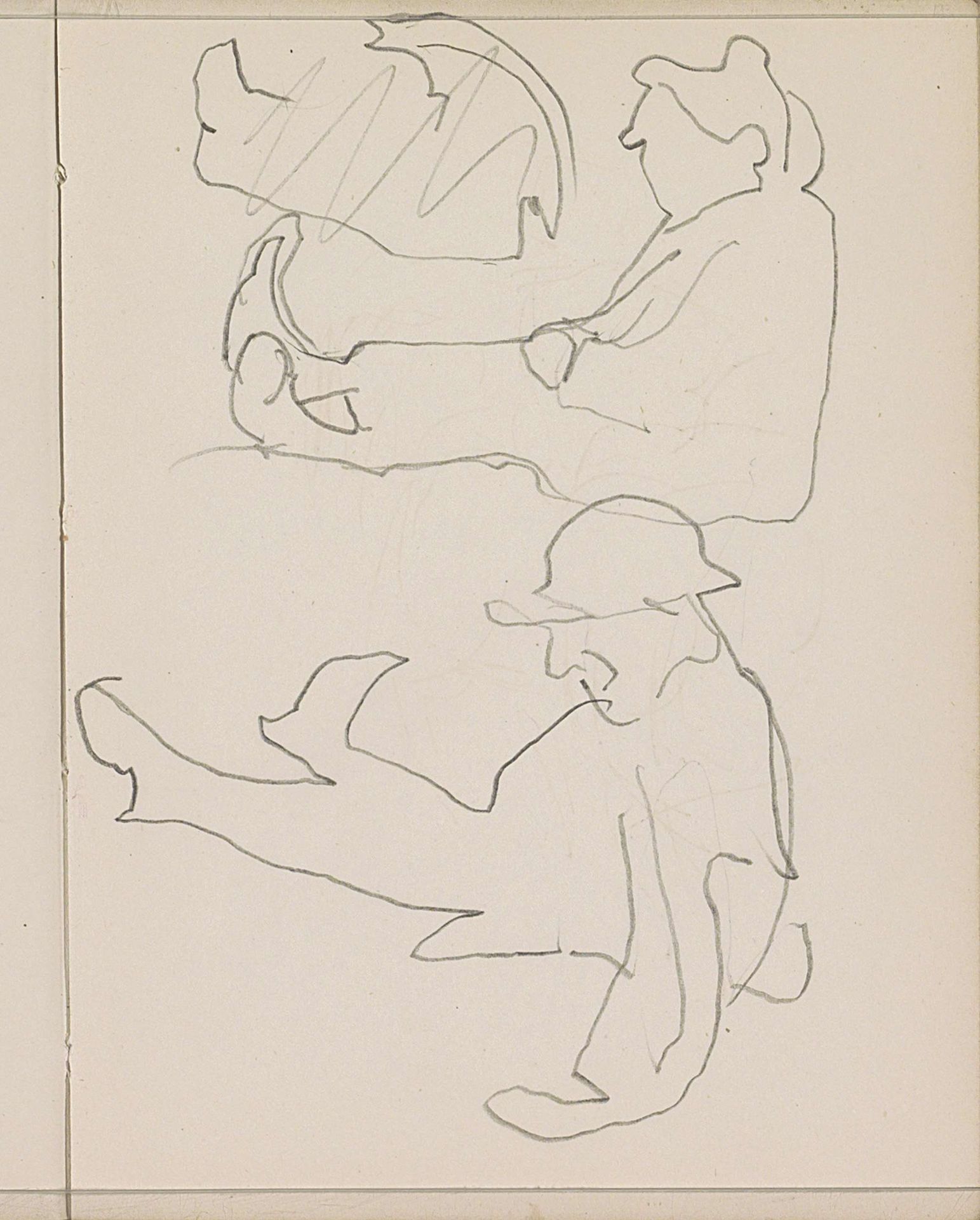 Twee zittende mannen by Reijer Stolk