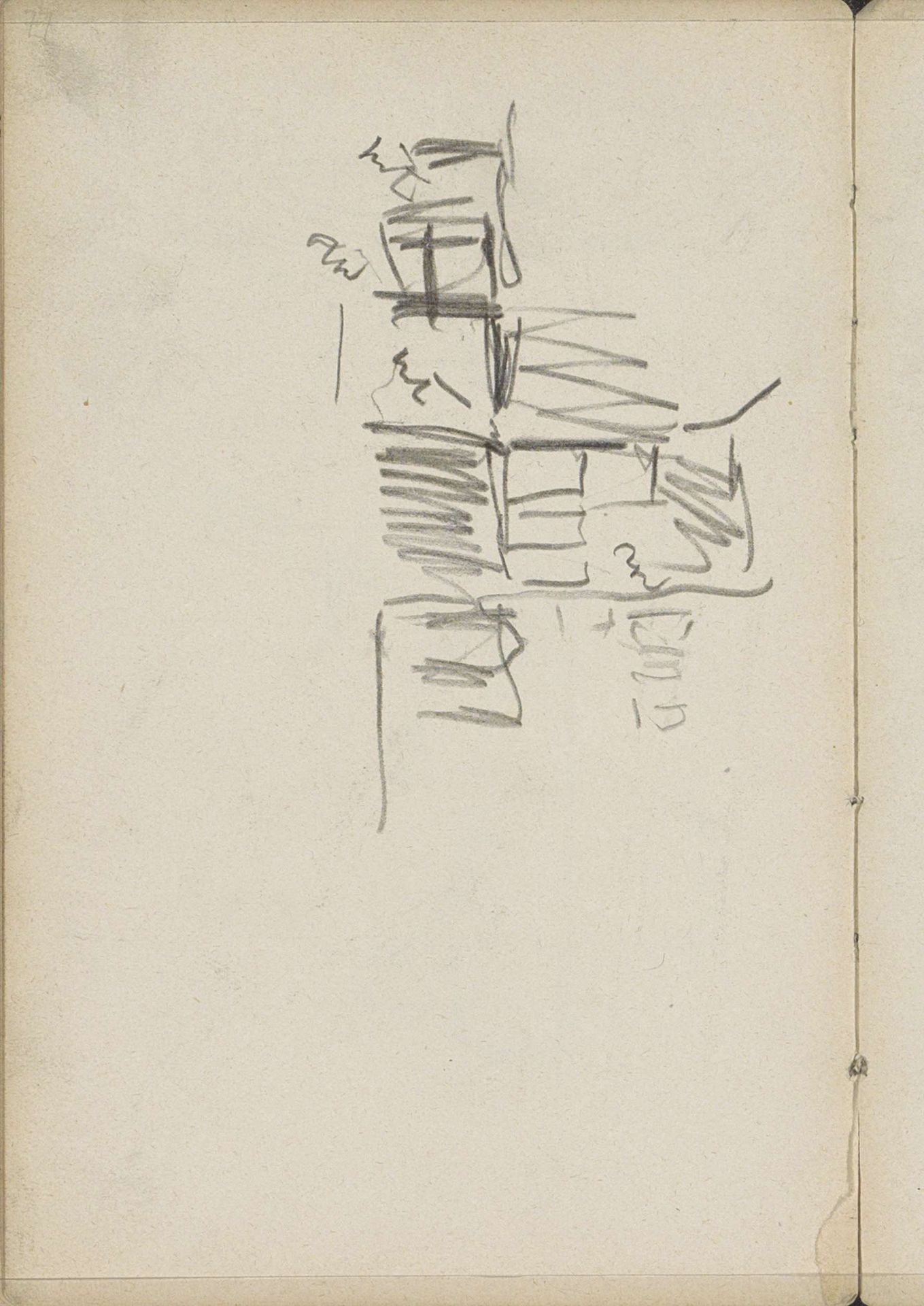 Studie, mogelijk van goederen by George Hendrik Breitner