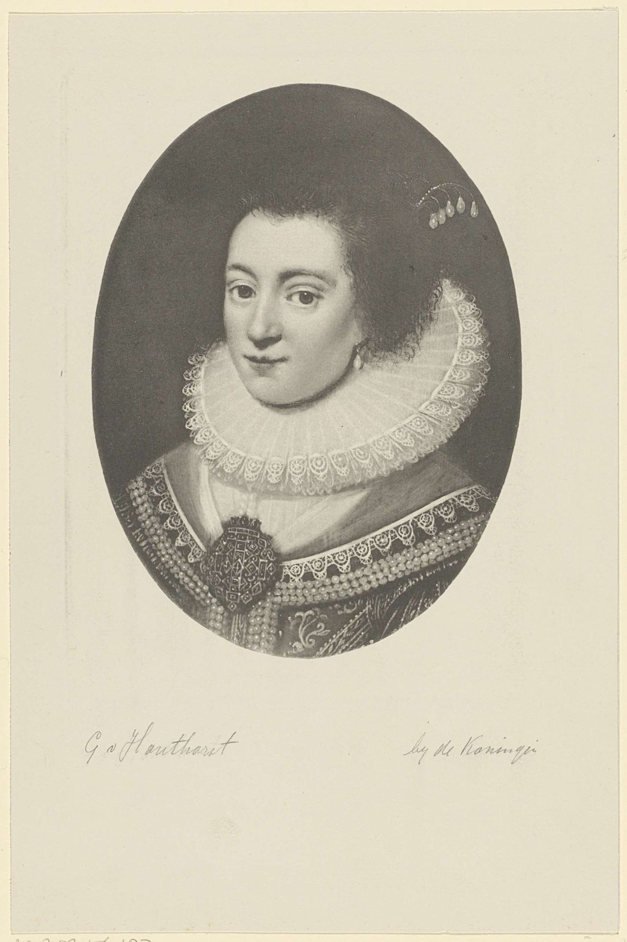 Portret van Amalia van Solms by Anonymous