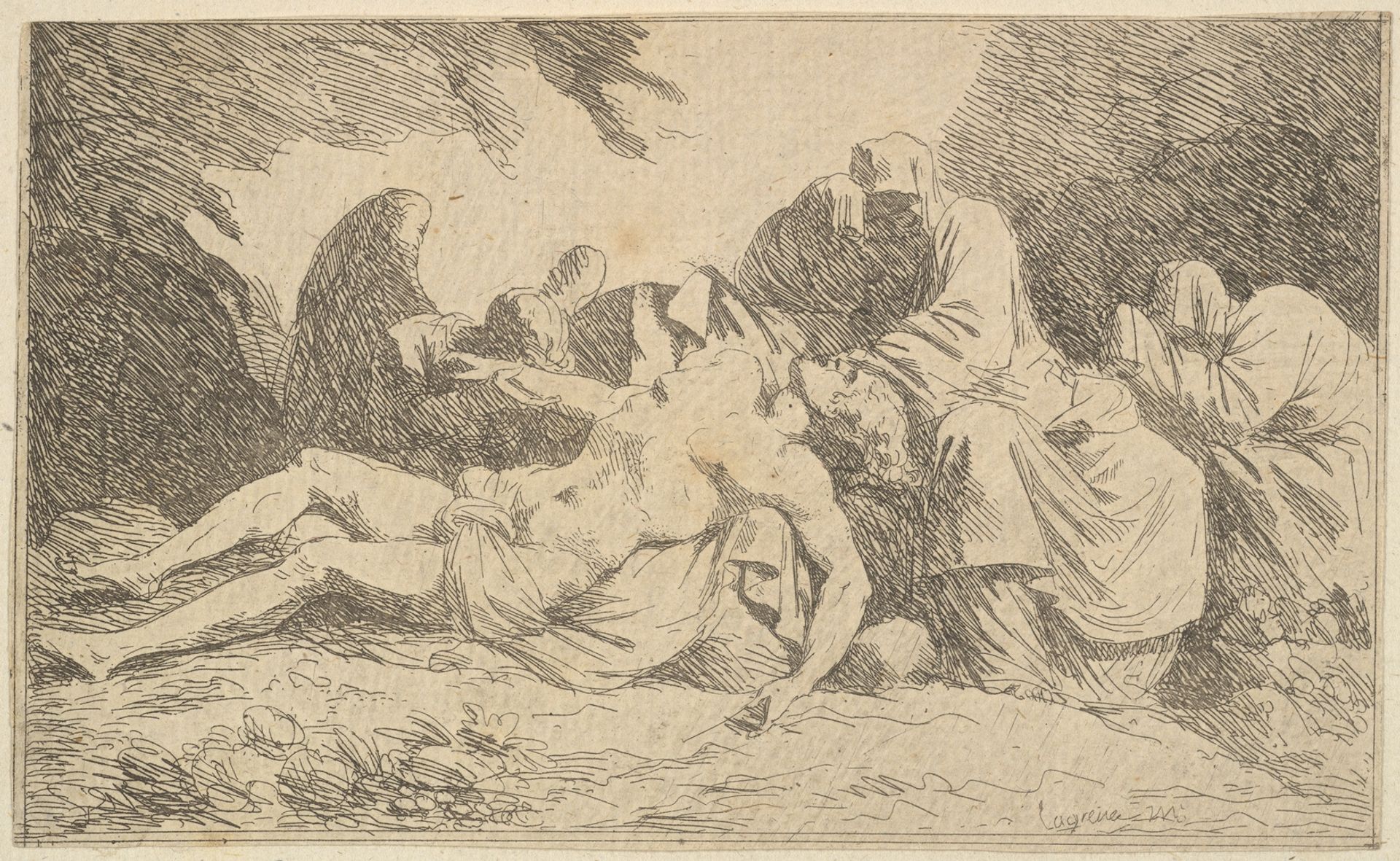 Le Christ au tombeau (The Entombment) by Jean Jacques Lagrenée