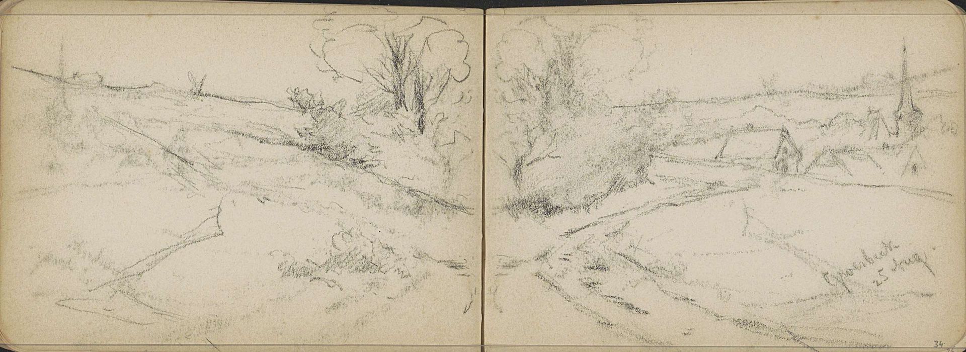 Gezicht op Groesbeek by Willem Cornelis Rip