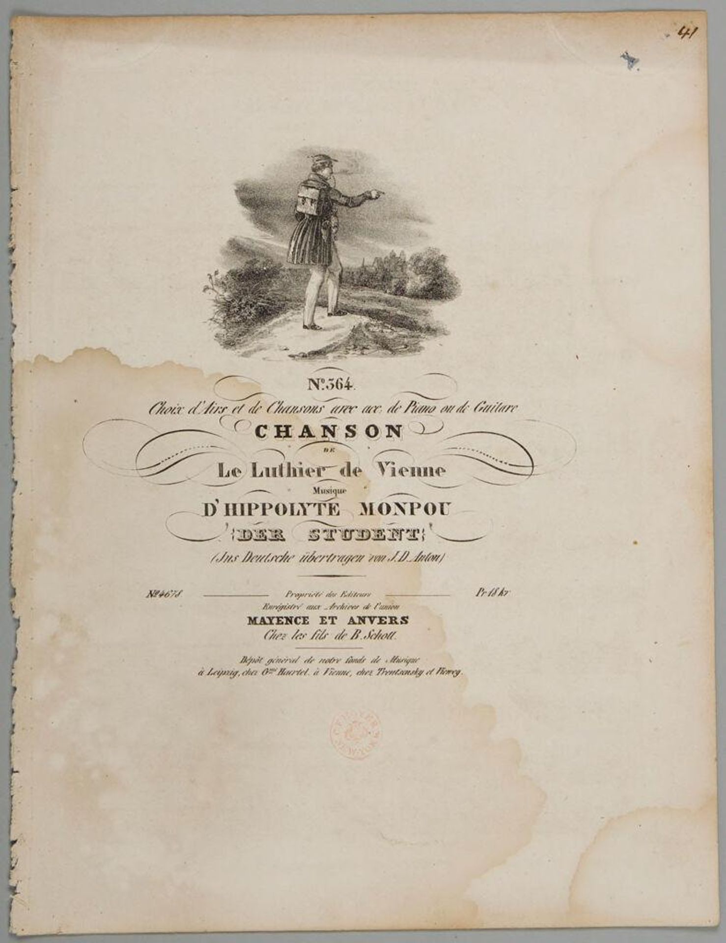 Sheet Music: The Viennese Instrument Maker by Anonymous
