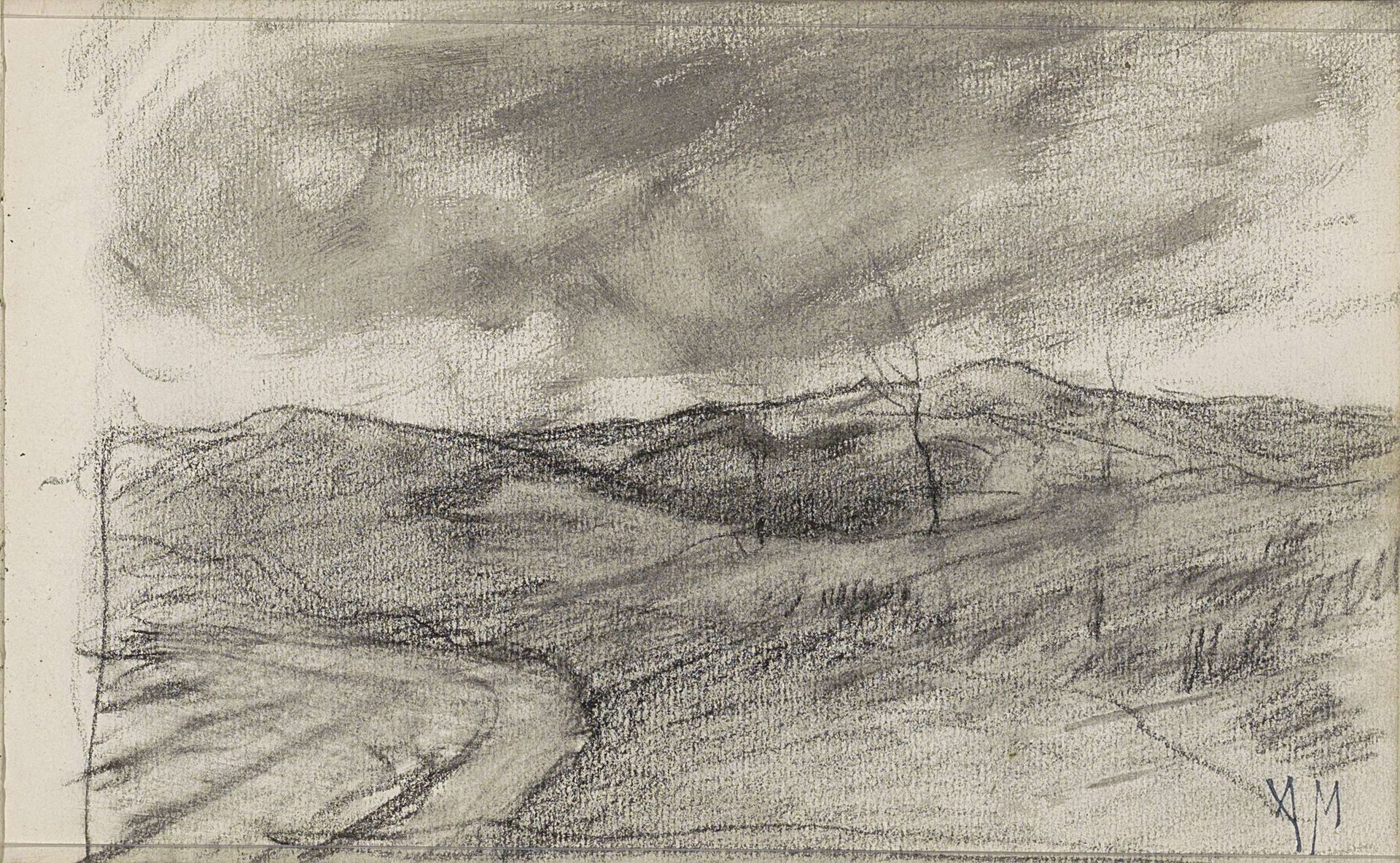 Heuvellandschap by Anton Mauve