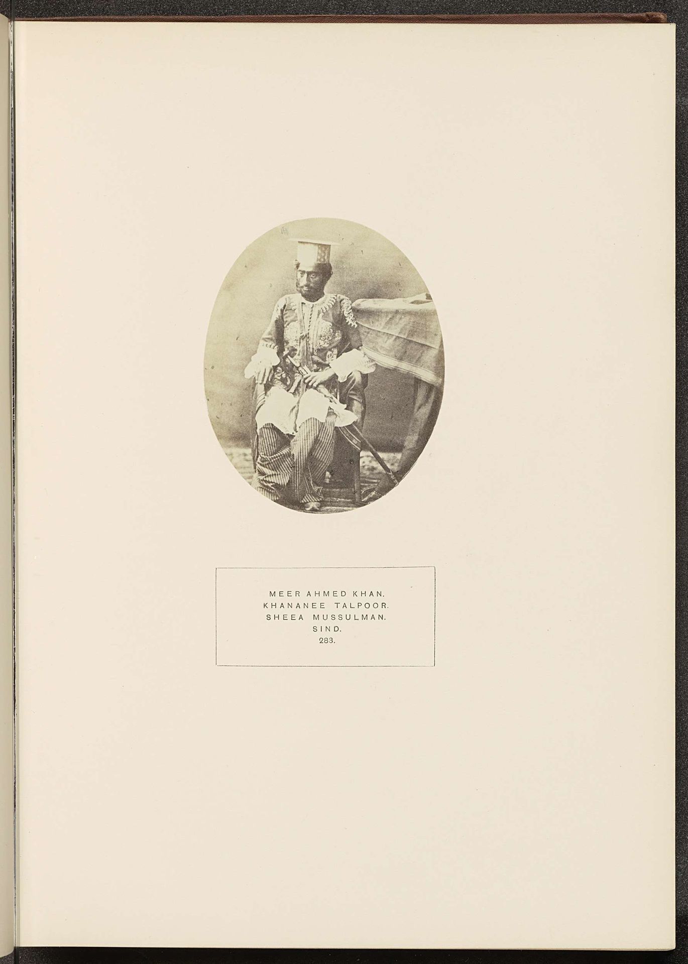 Portret van Mir Ahmed Khan by Henry Charles Baskerville Tanner