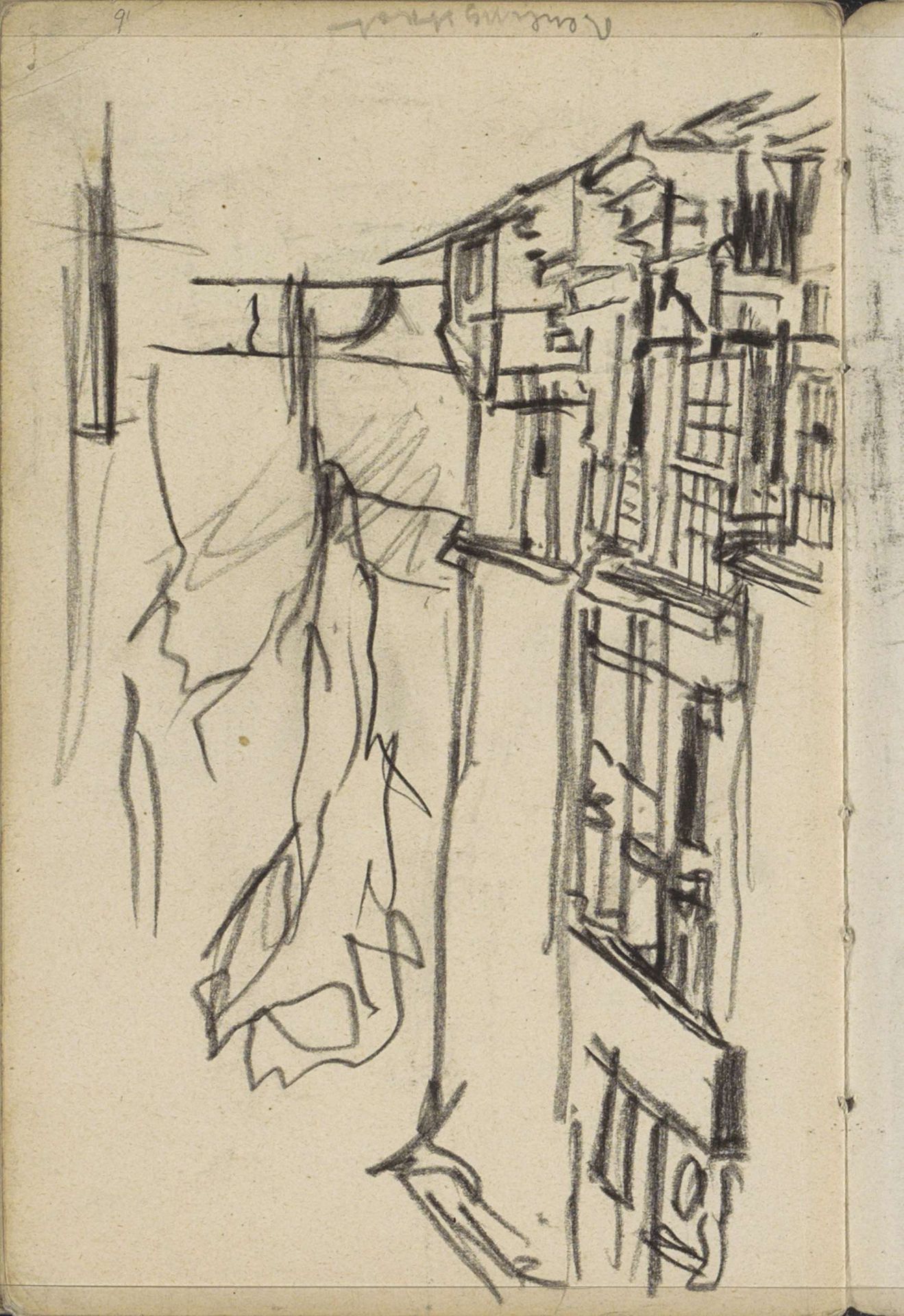 Gezicht op de Beulingstraat te Amsterdam by George Hendrik Breitner