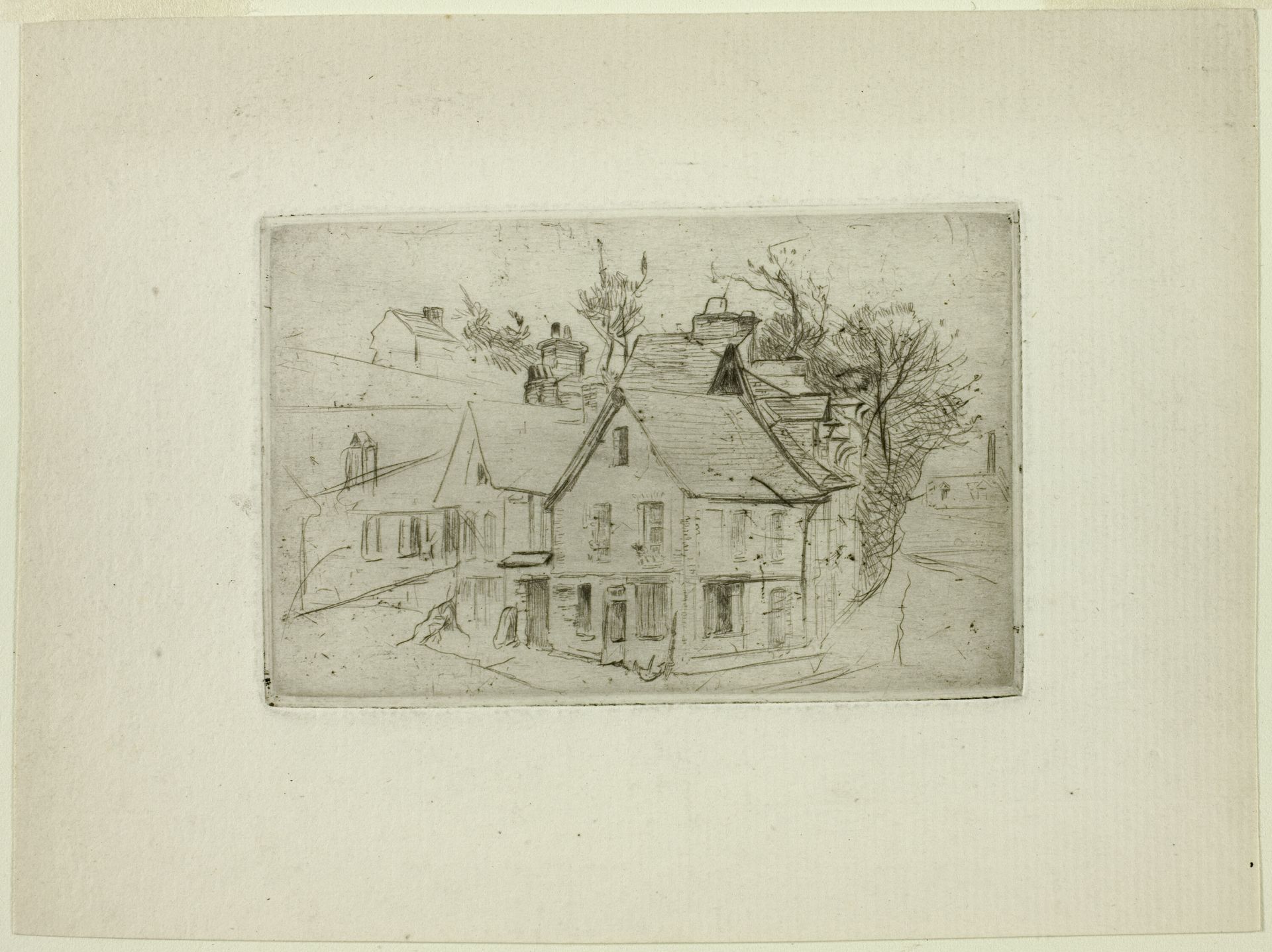 Street Corner in a Village by Henri-Emile Lessore