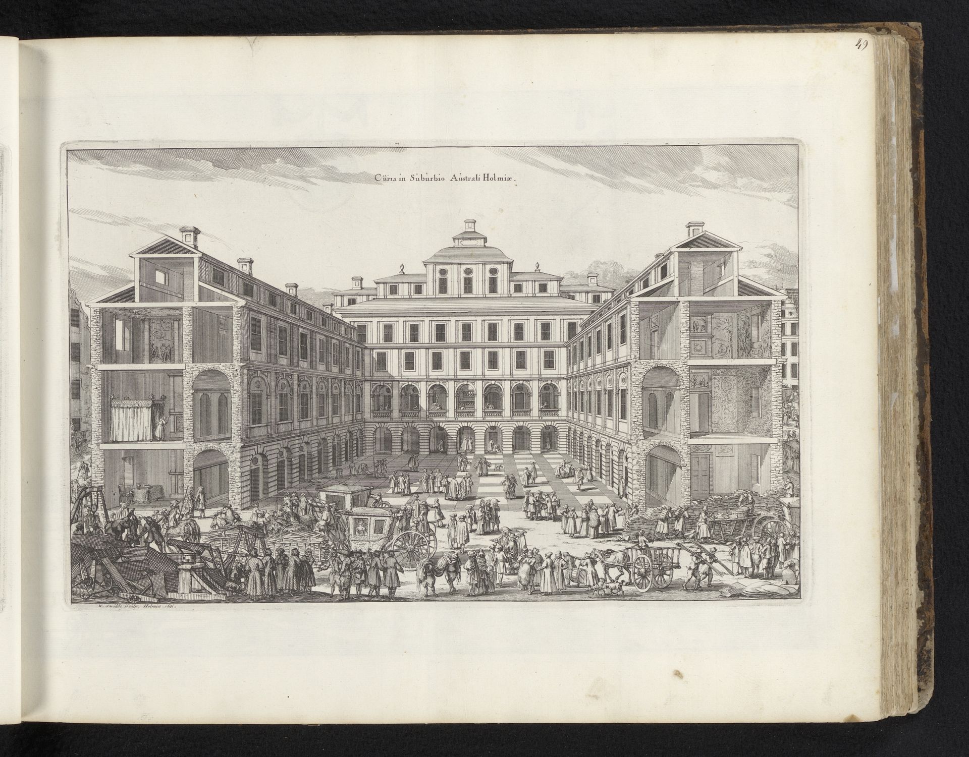 Stadhuis in het stadsdeel Södermalm in Stockholm by Willem Swidde