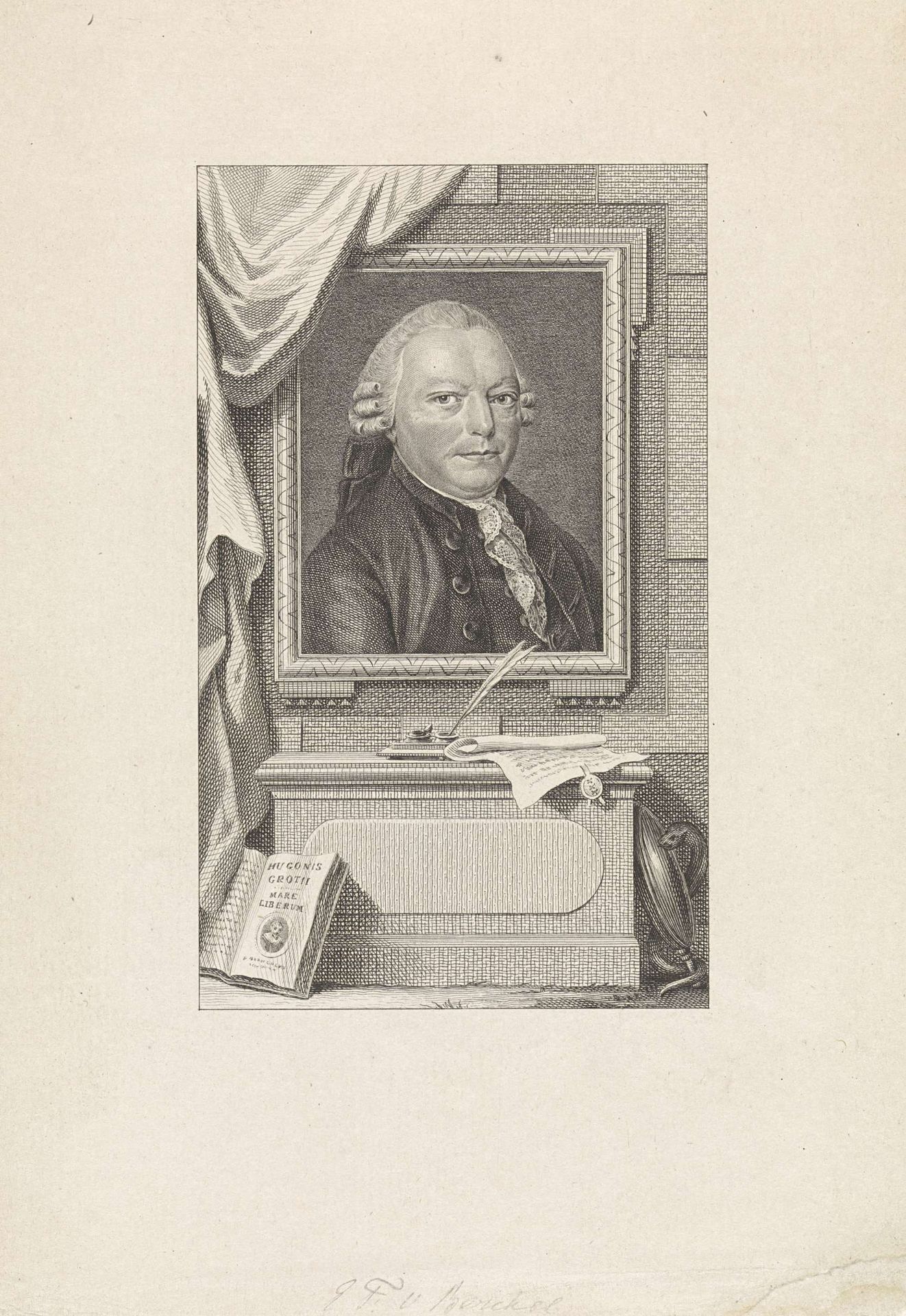 Portret van Engelbert François van Berckel by Reinier Vinkeles
