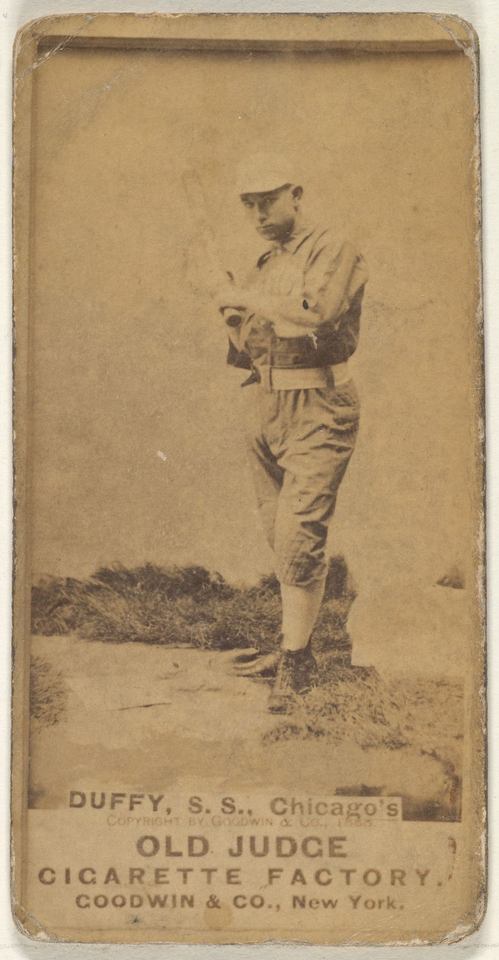 Duffy, Shortstop, Chicago, from the Old Judge series (N172) for Old Judge Cigarettes by Goodwin & Company