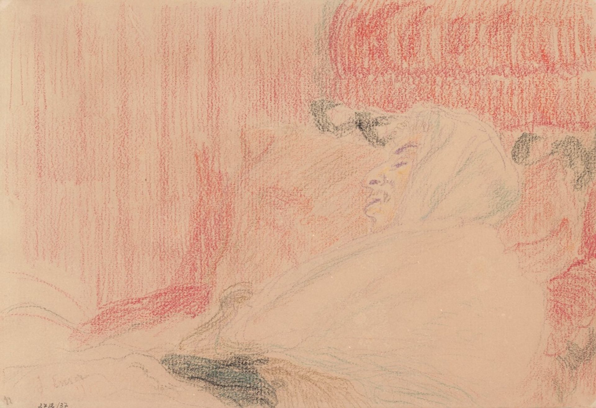 Ensor’s Mother Sleeping by James Ensor