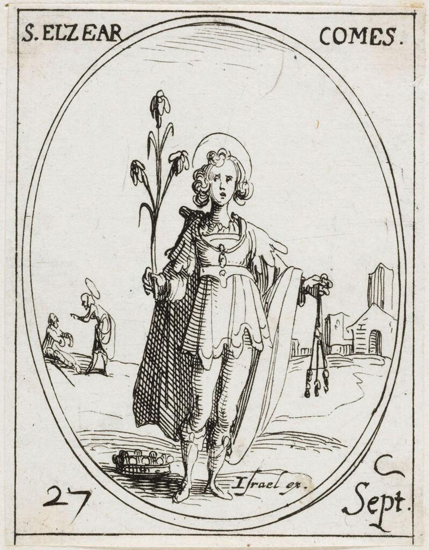Saint Elzear by Jacques Callot