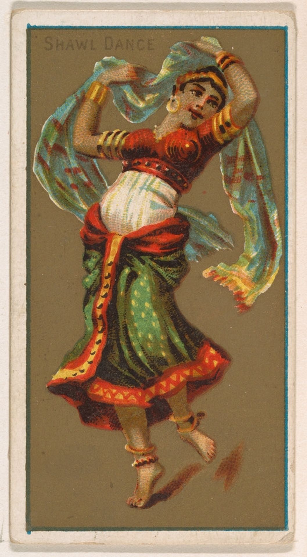 Shawl Dance, from National Dances (N225, Type 1) issued by Kinney Bros. by Kinney Brothers Tobacco Company