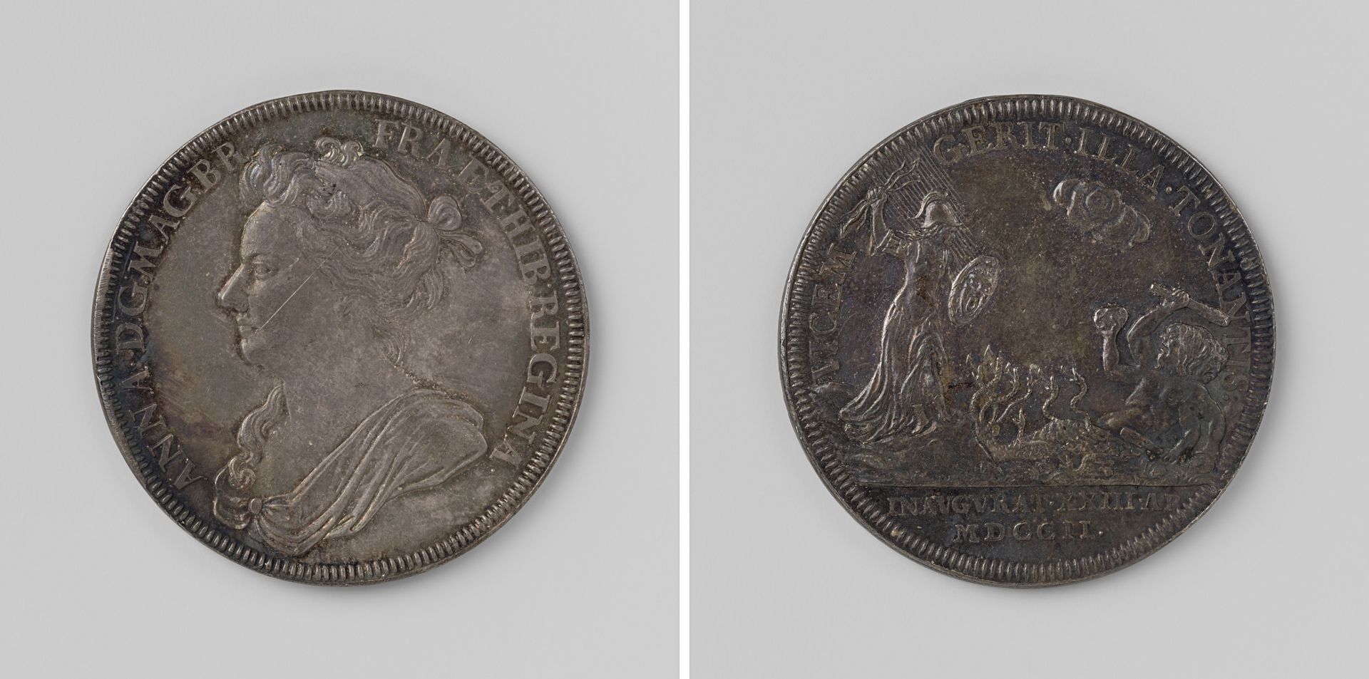 Kroning van Anna tot koningin van Engeland by John Croker