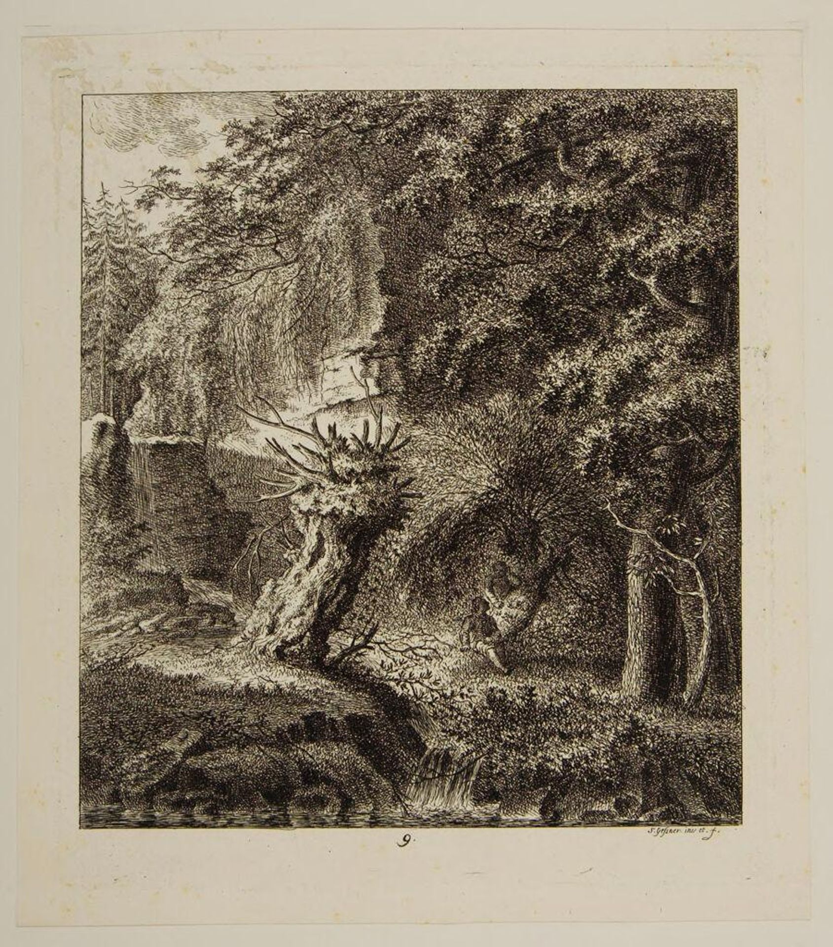Landscapes Dedicated to Watelet by Salomon Gessner