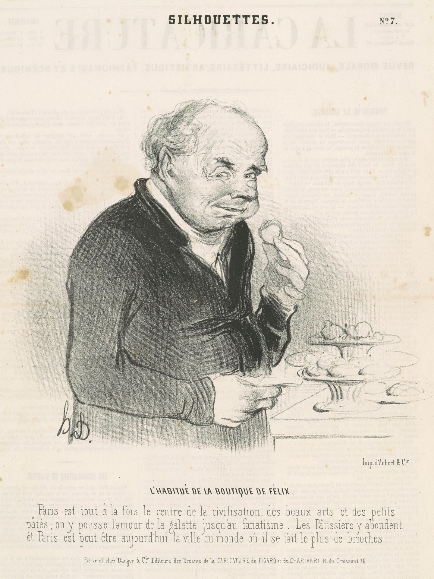 L'habitué de la boutique de Félix by Honoré Daumier