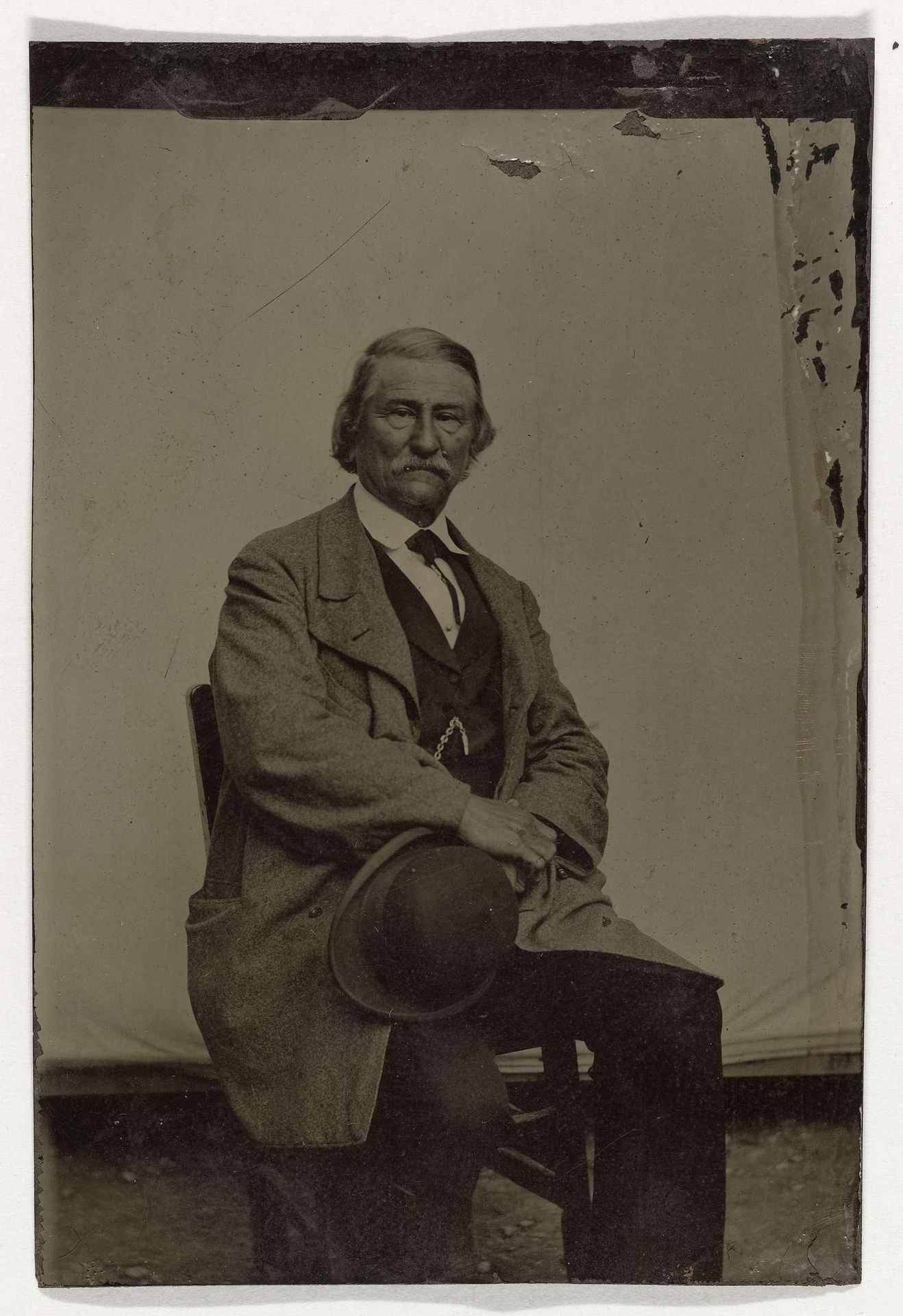 Portret van August Kappler, stichter van de stad Albina in Suriname by Anonymous