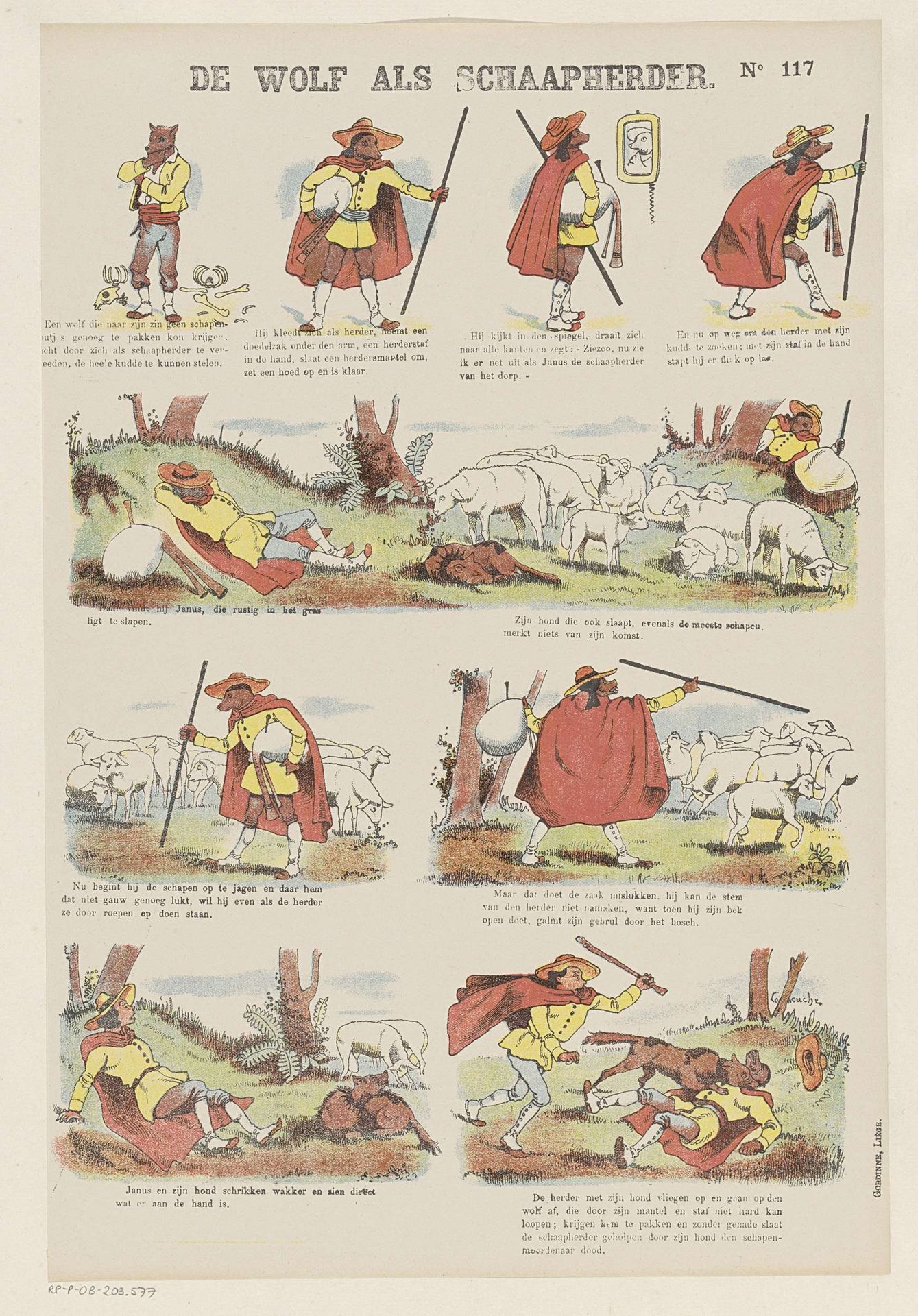 De wolf als schaapherder by Gordinne