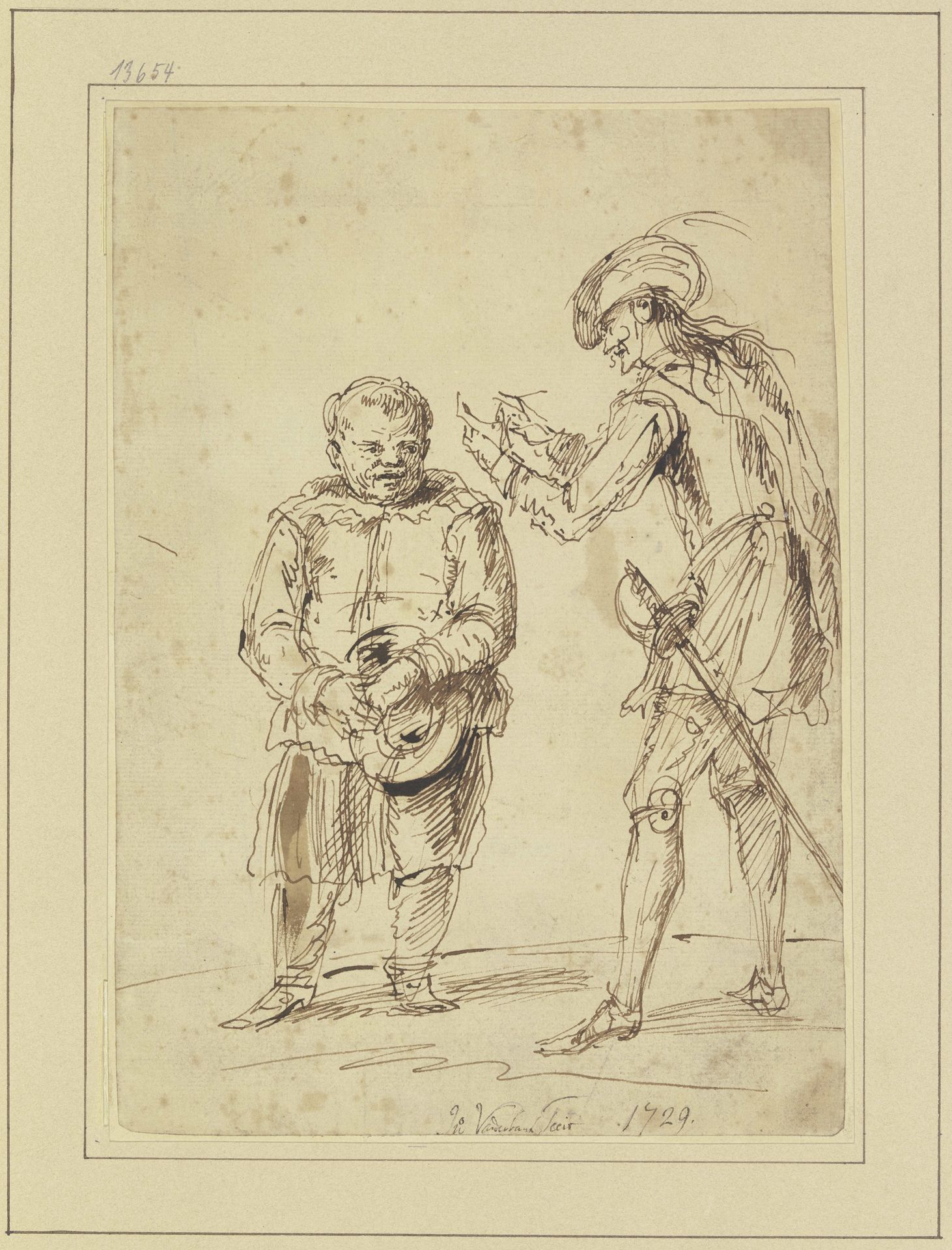 Don Quijote und Sancho Pansa by John Vanderbank