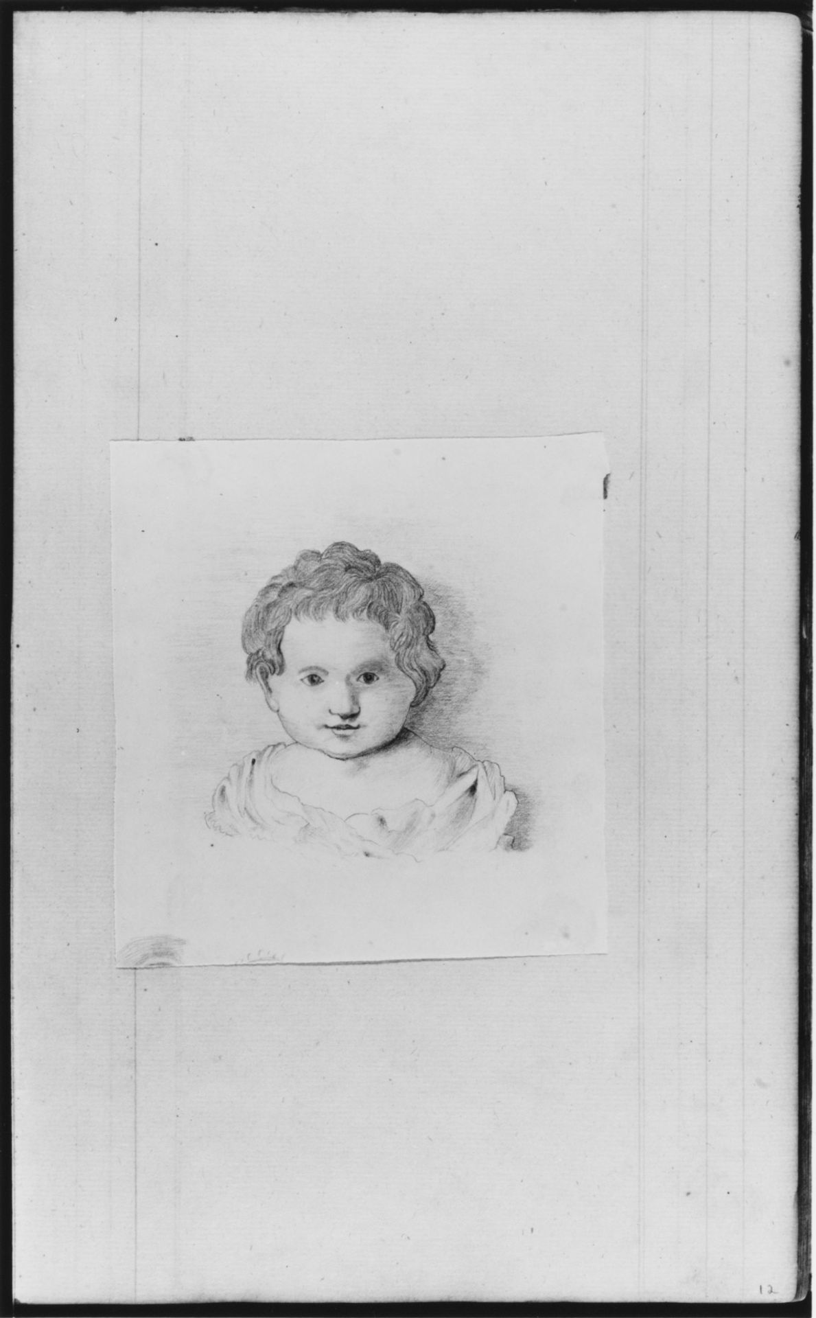 Head of a Child (from Sketchbook) by John William Casilear