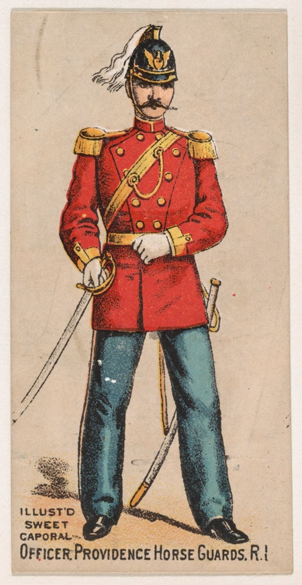 Officer, Providence Horse Guards, Rhode Island, from the Military Series (N224) issued by Kinney Tobacco Company to promote Sweet Caporal Cigarettes by Kinney Brothers Tobacco Company