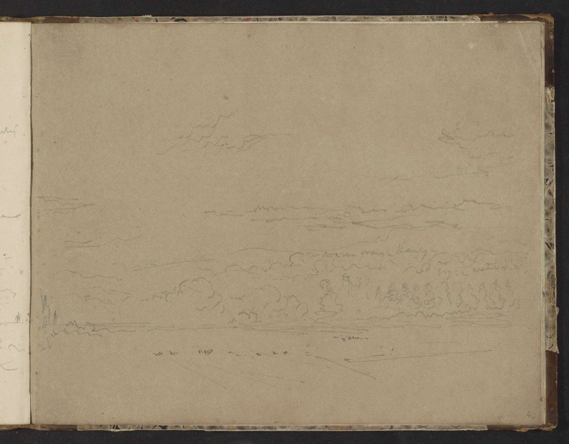 Landschap met bomen by Johannes Tavenraat