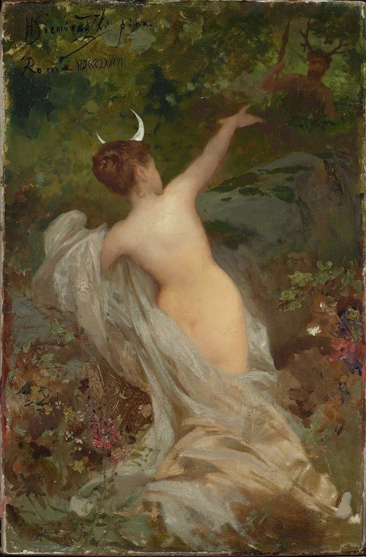 Diana And Actaeon by Henryk Siemiradzki