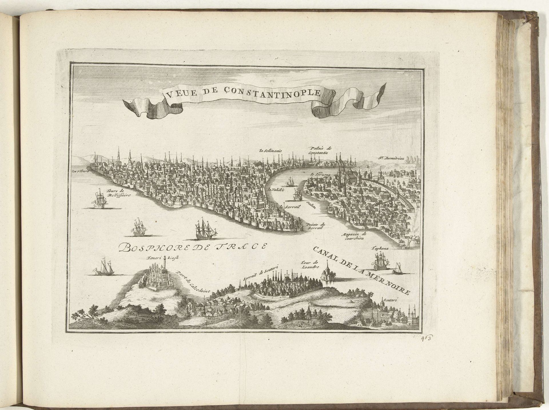 Gezicht op Constantinopel, 1726 by Anonymous
