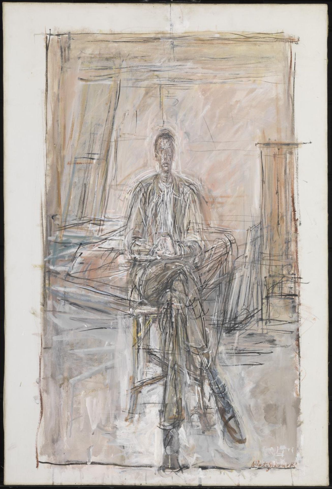 Seated Man by Alberto Giacometti
