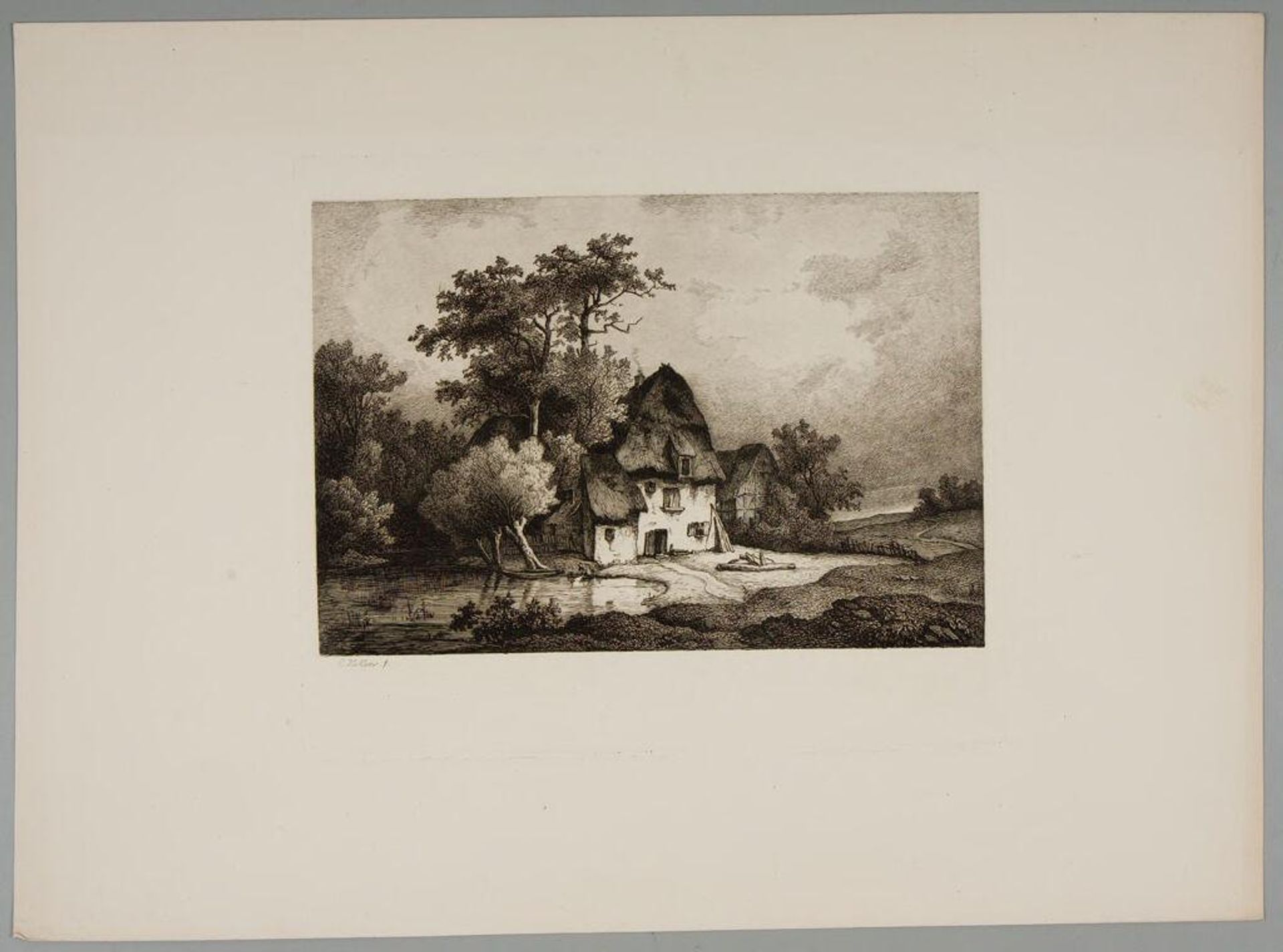Cottage on the Shore of a Pond by Edmund Koken