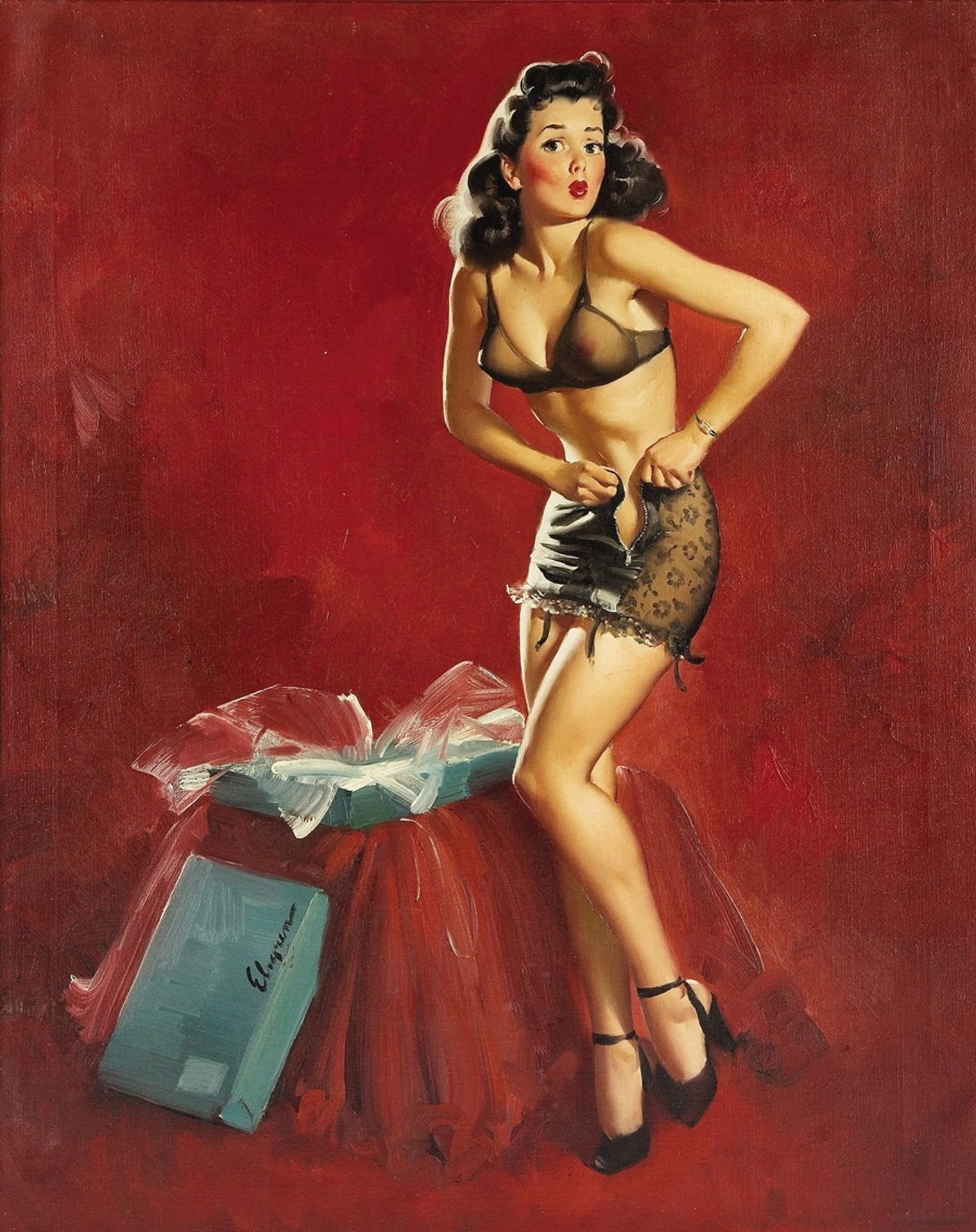 I Must Be Going To Waist by Gil Elvgren