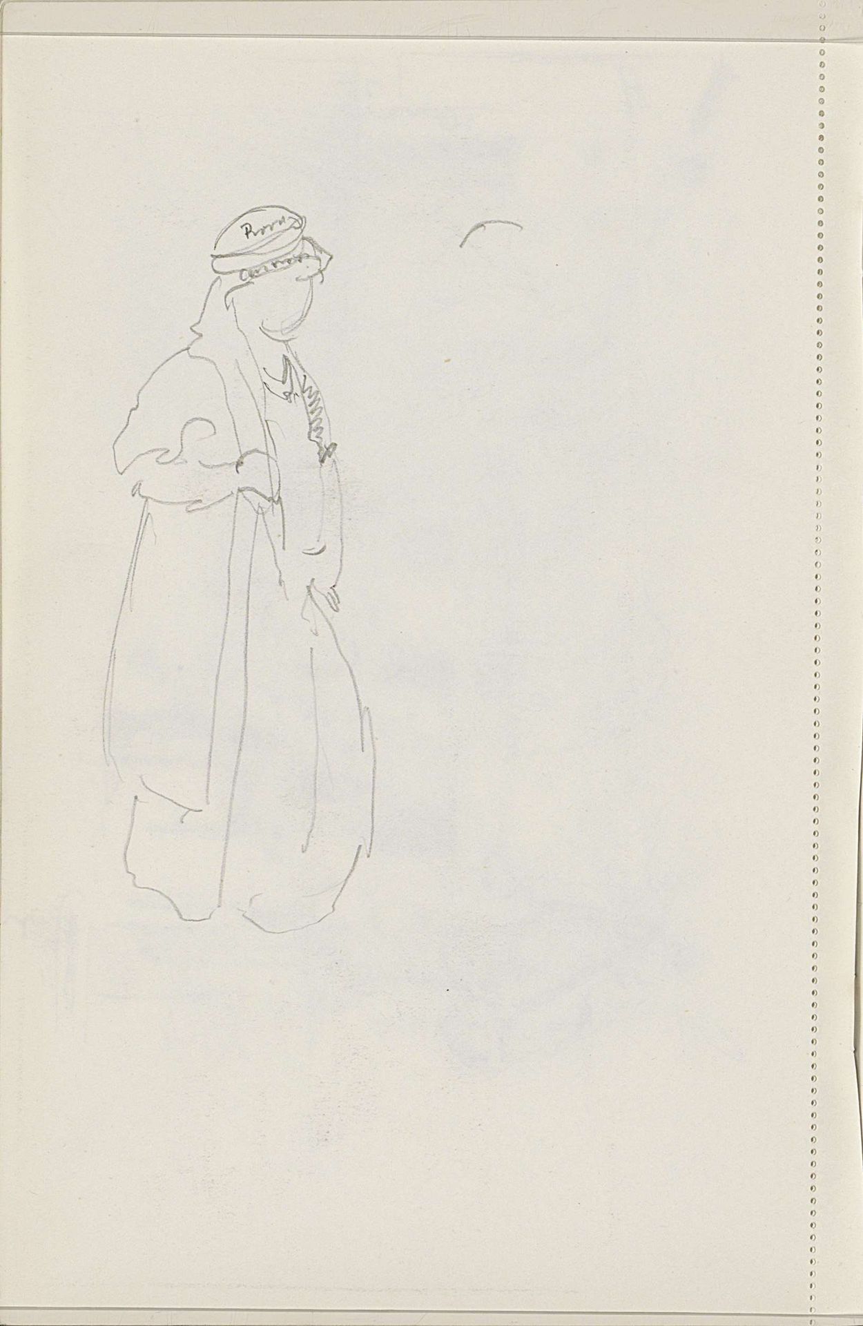 Figuur in oosters kostuum by Cornelis Vreedenburgh