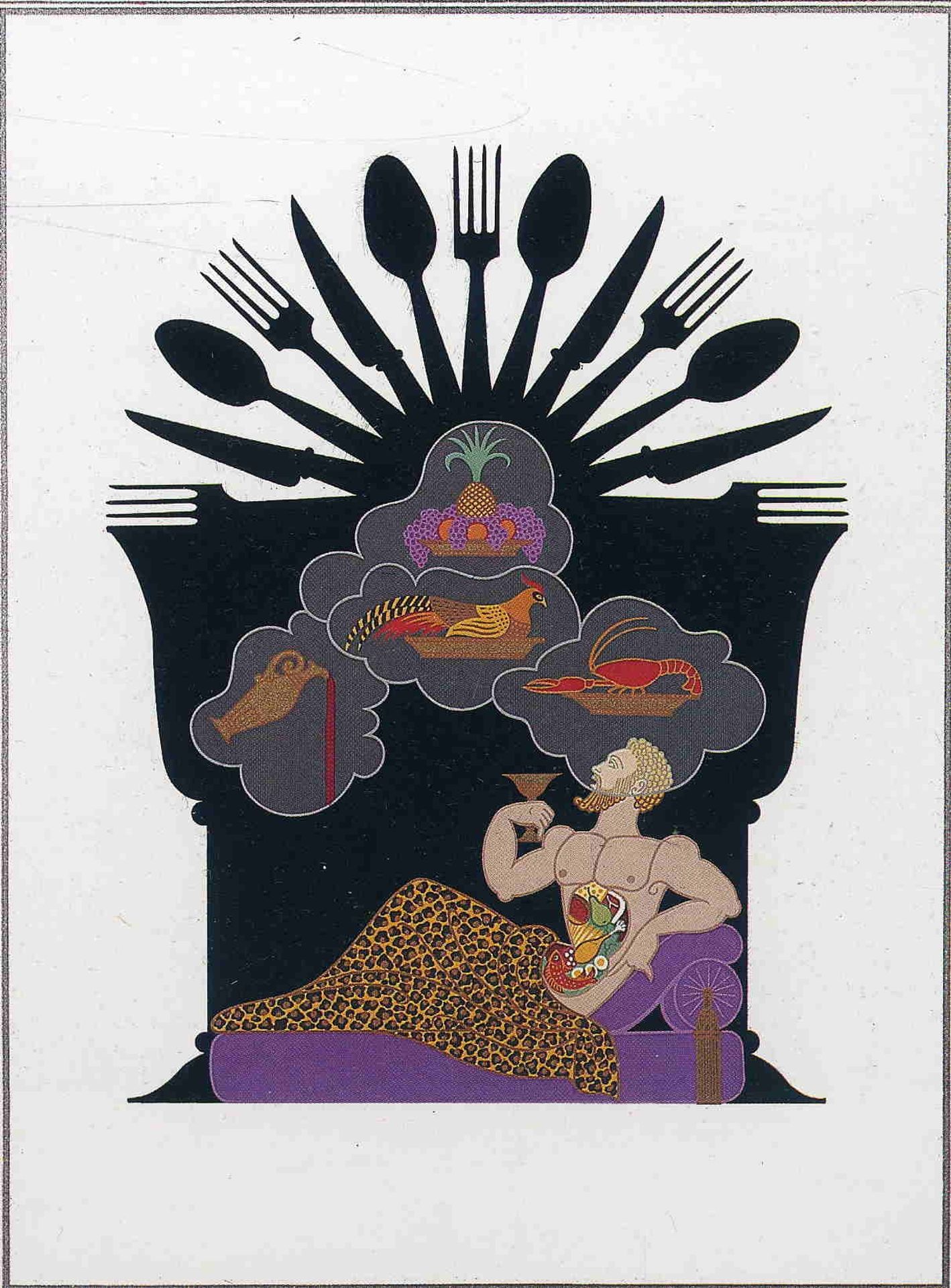 Gluttony by Erte