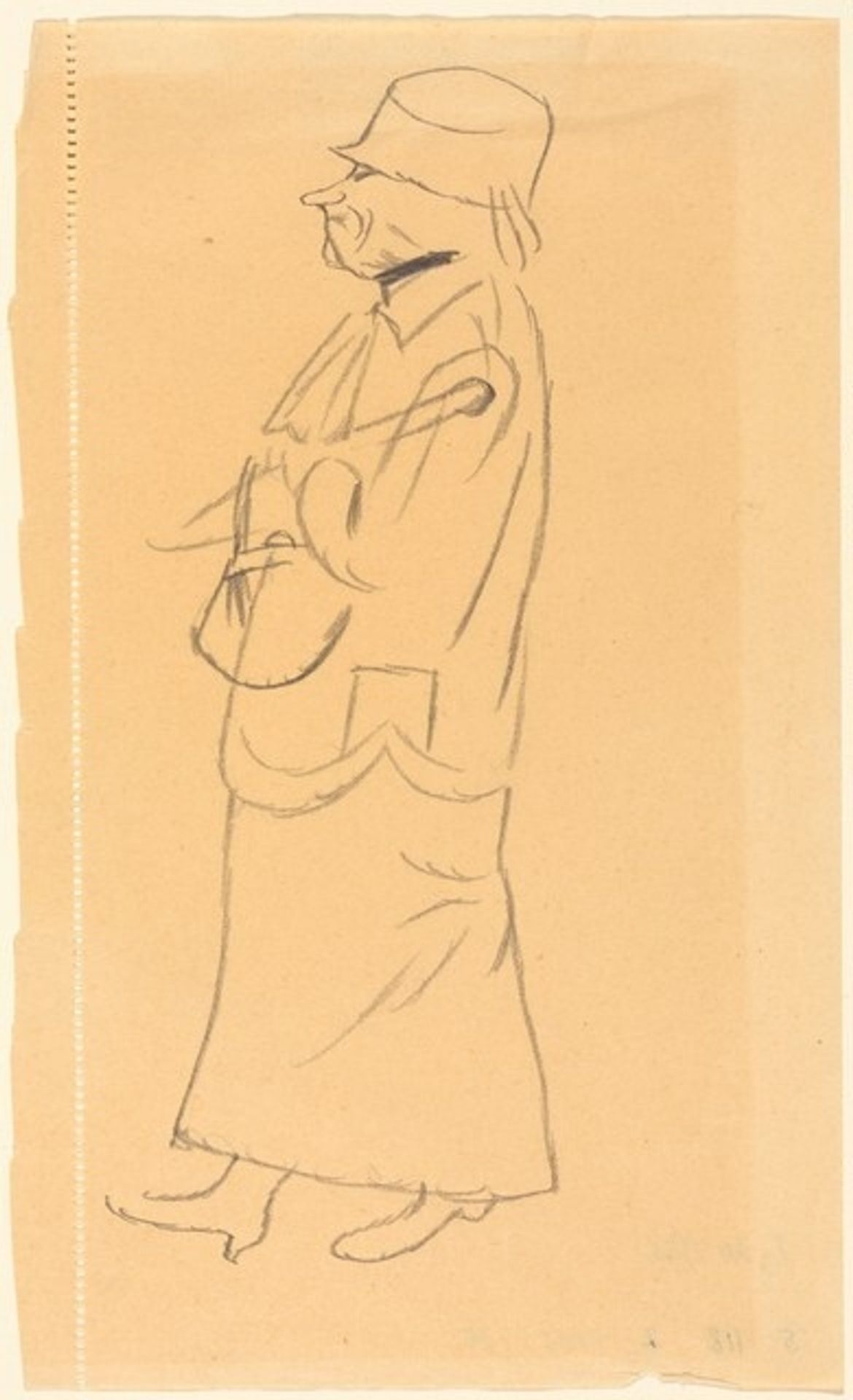 A Woman Walking to the Left by George Grosz