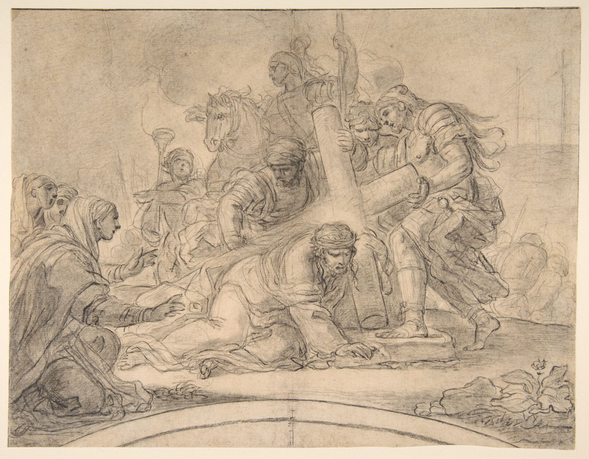 Christ Falls under the Cross by Girolamo Starace