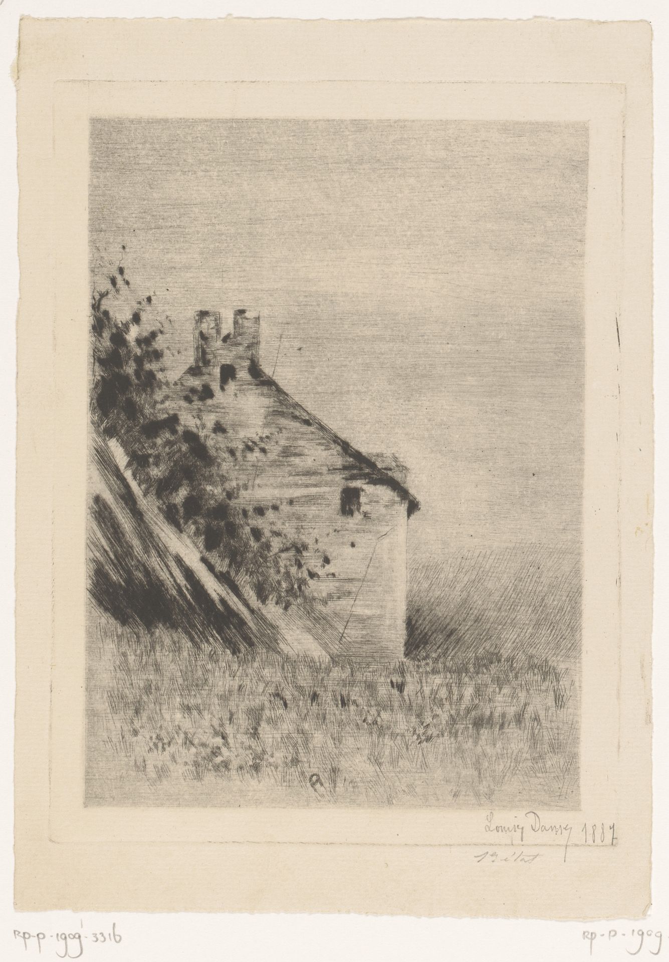 Gebouw in een landschap by Louise Danse