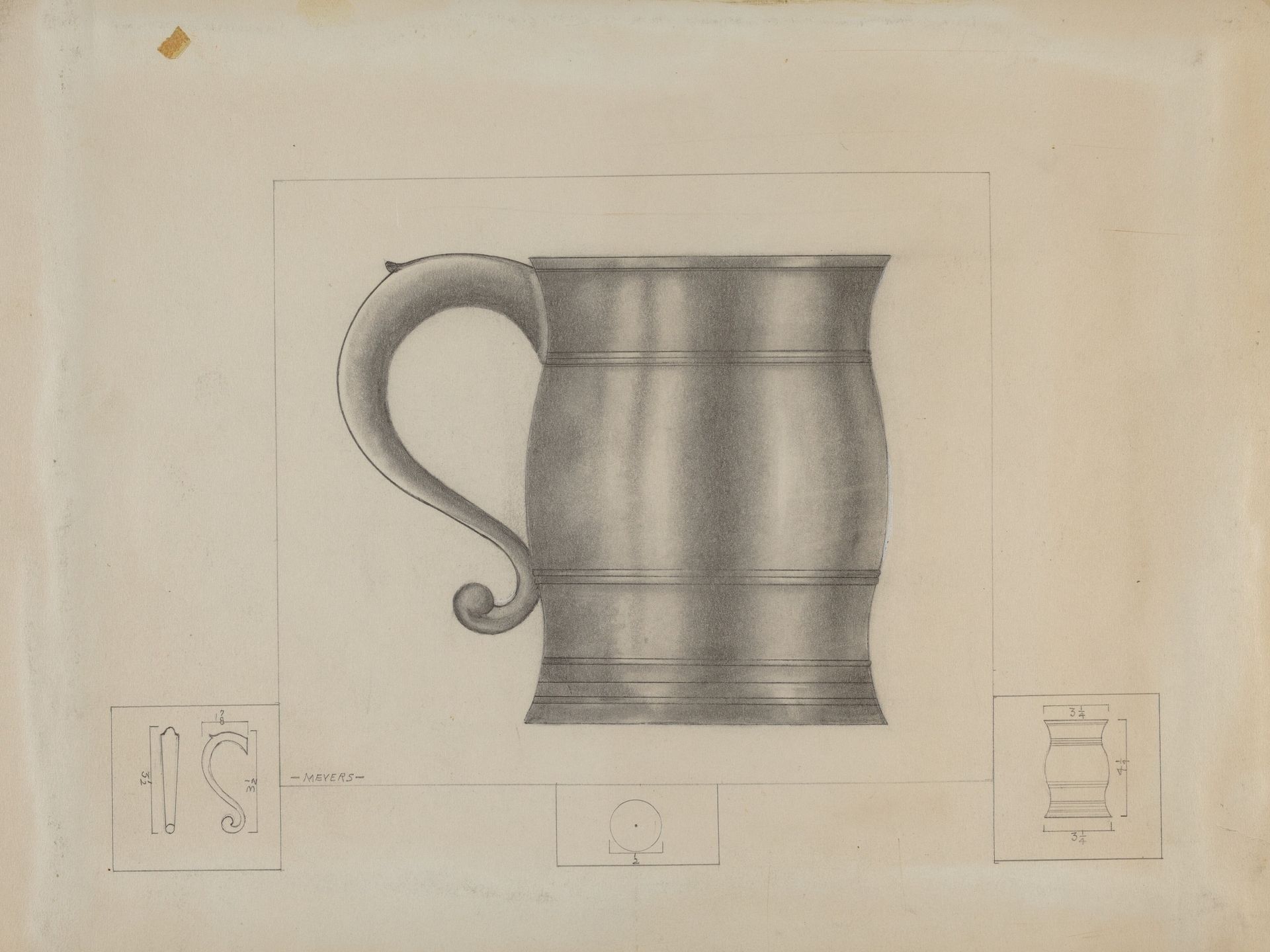 Pewter Tankard by Henry Meyers
