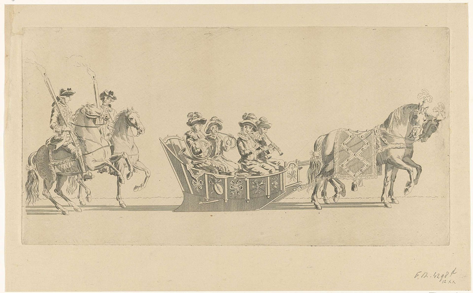 Twaalfde slede by Nicolaas van der Worm