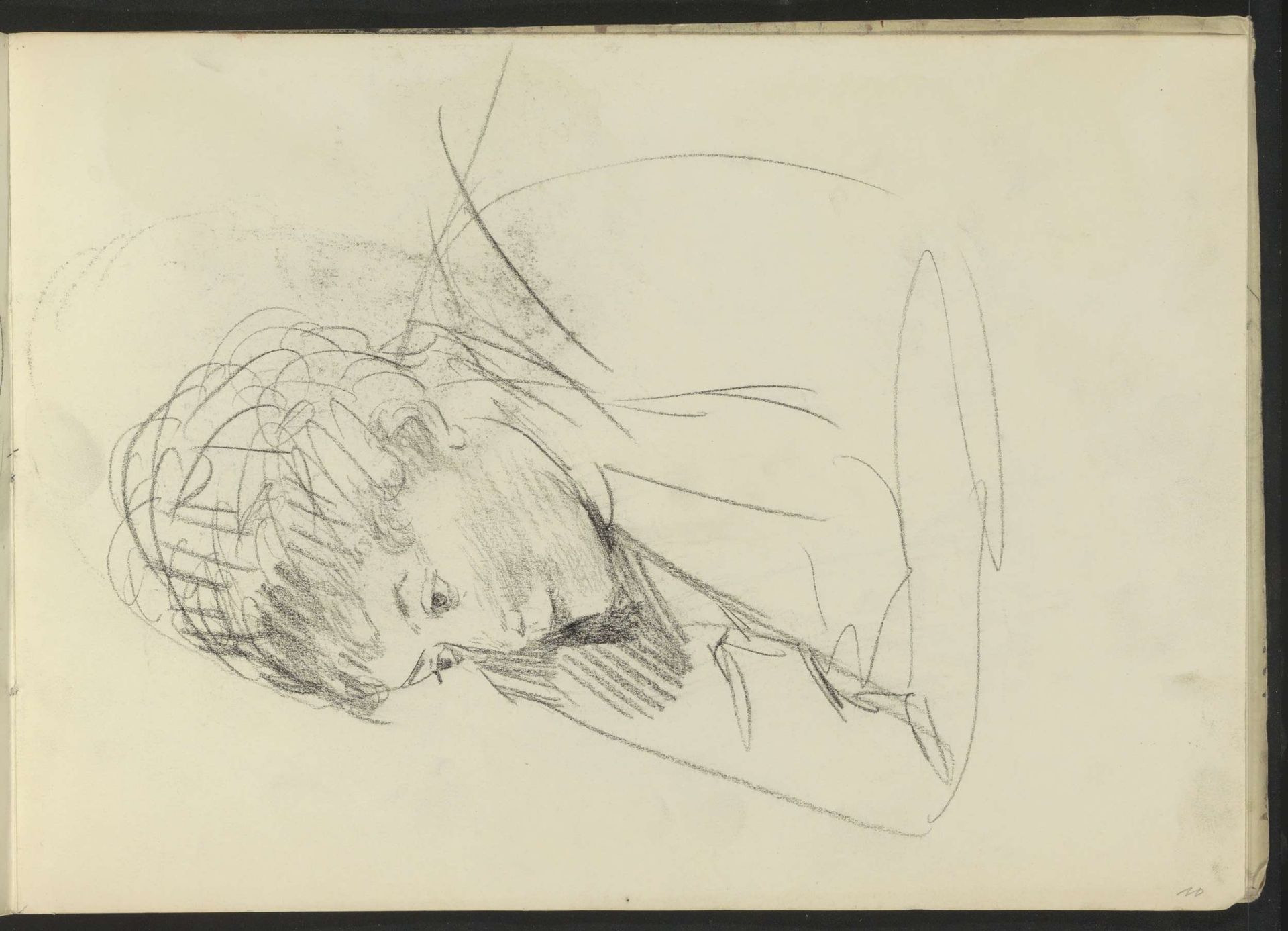 Vrouw, licht voorovergebogen by Isaac Israels