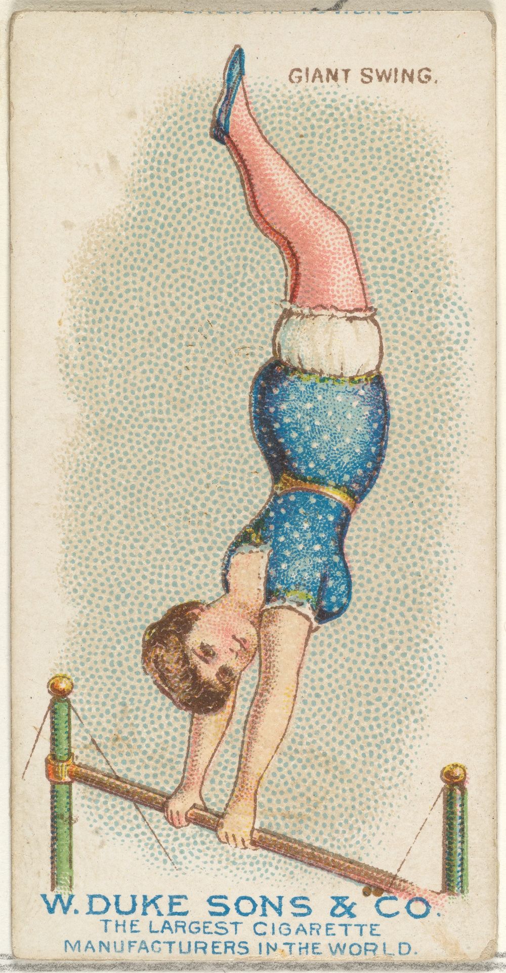 Giant Swing, from the Gymnastic Exercises series (N77) for Duke brand cigarettes by W. Duke, Sons & Co.