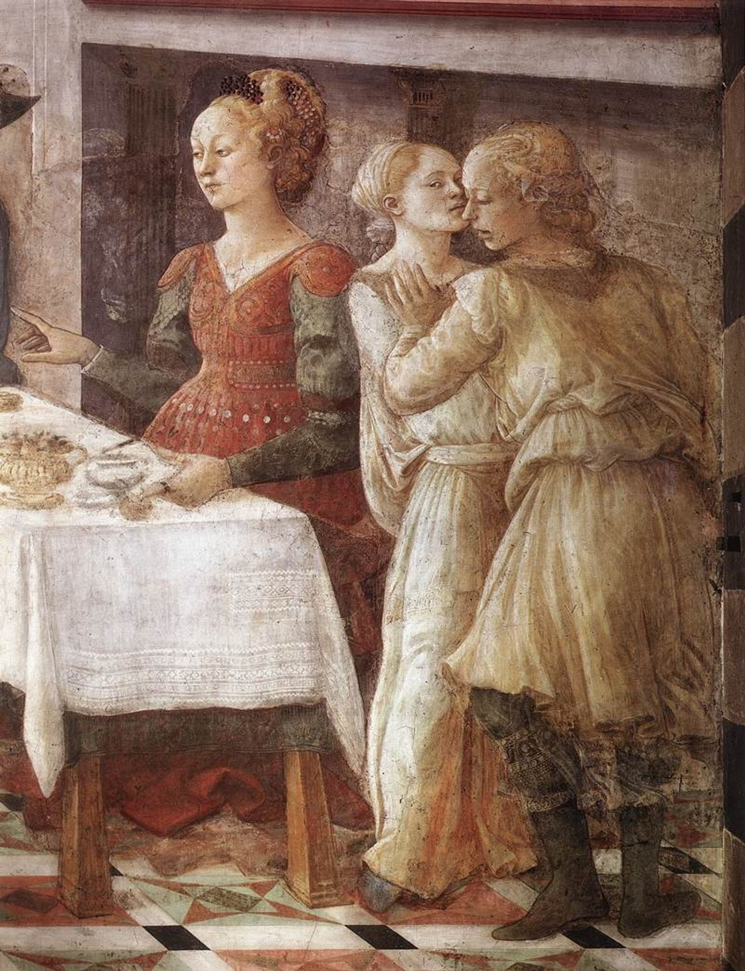 The Feast of Herod: Salome's Dance (detail) by Filippo Lippi