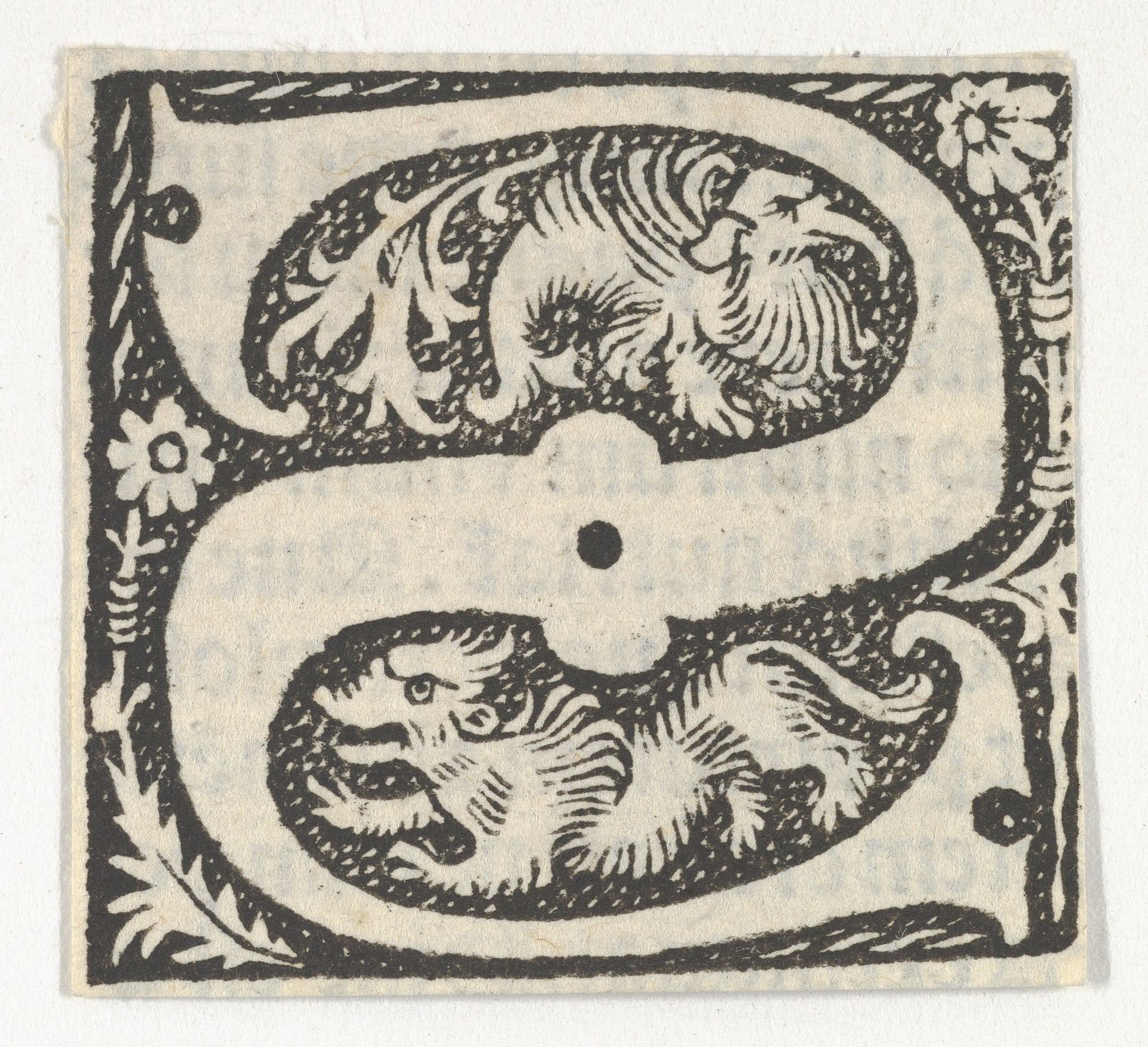 Decorated Roman alphabet by Anonymous
