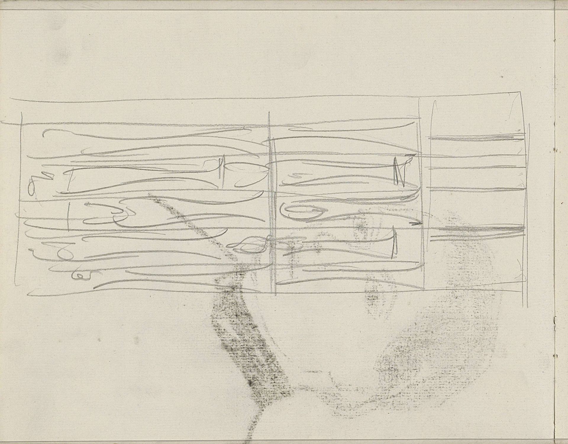 Ontwerp voor een kamerscherm by Carel Adolph Lion Cachet