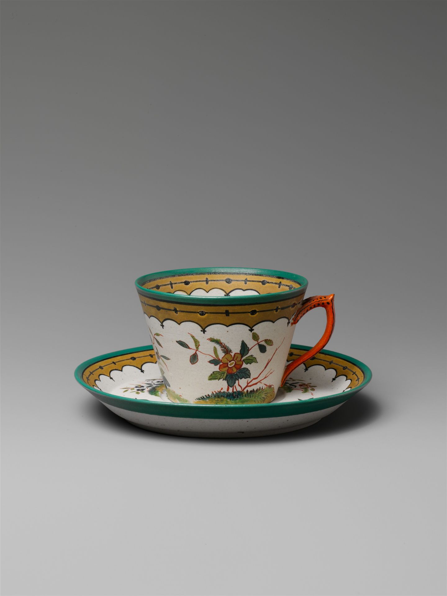 Teacup and saucer by Karl L. H. Müller