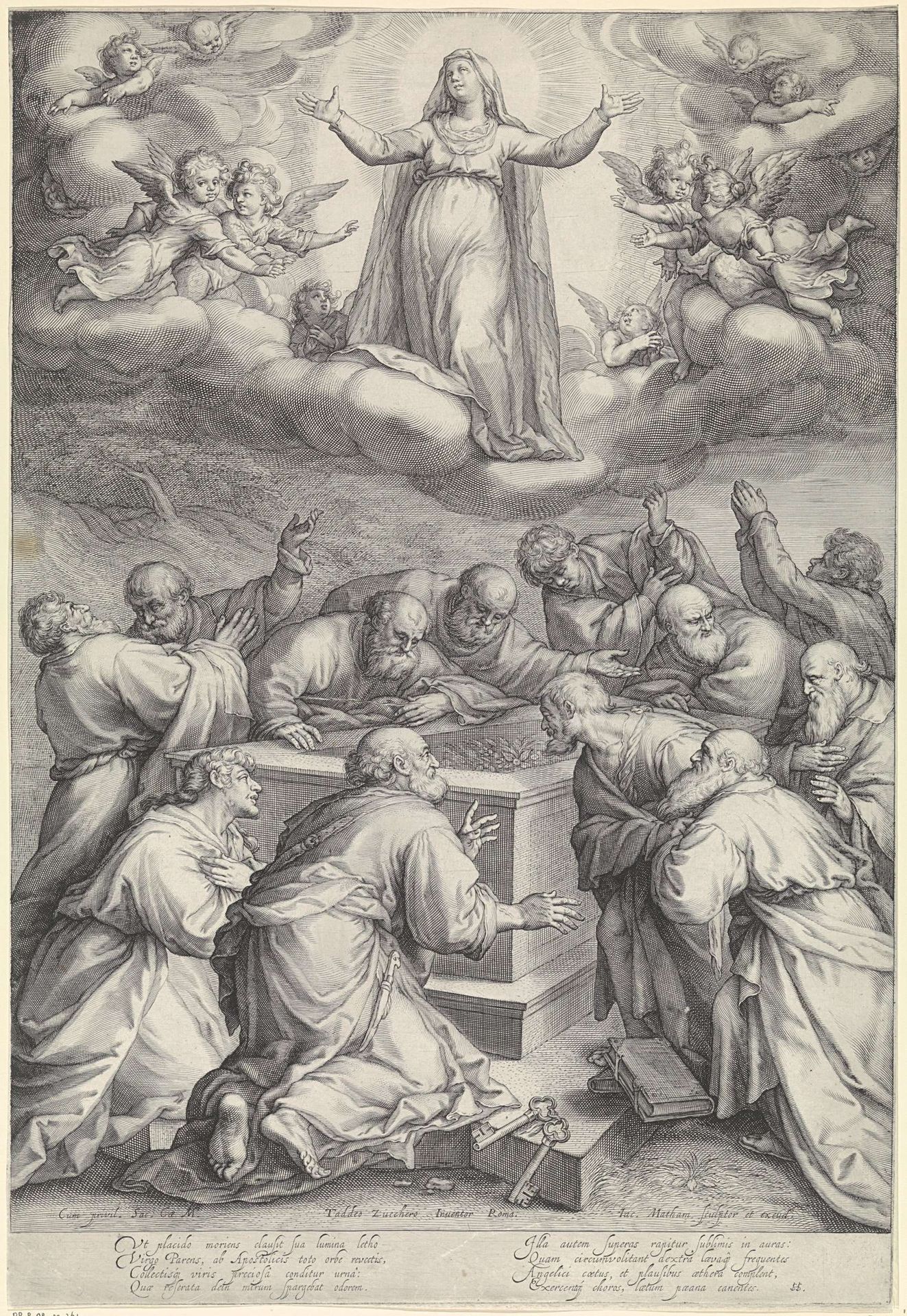 Hemelvaart van Maria by Jacob Matham
