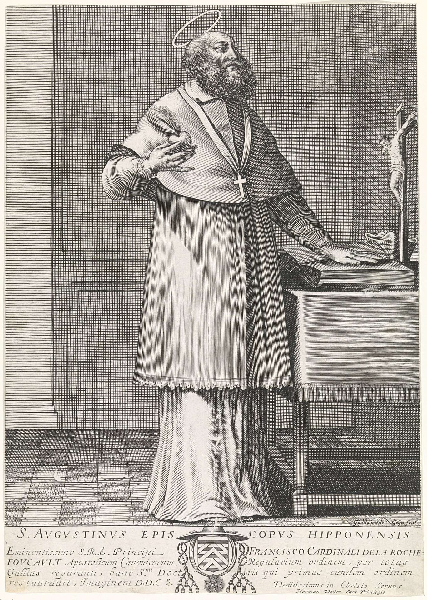 Heilige Augustinus van Hippo by Guilliam de Gheyn