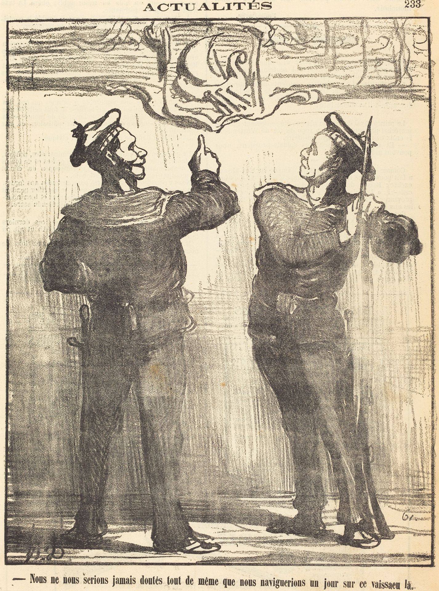 Nous ne nous serions jamais douté tout de même... by Honoré Daumier