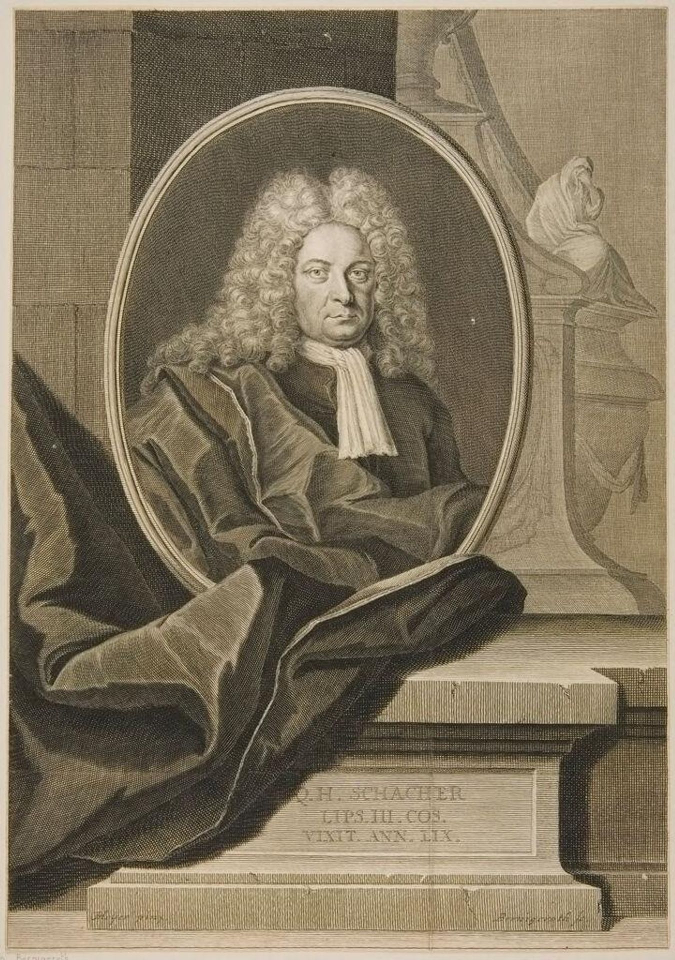 Quirin Hartman Schacher by Johann Martin Bernigeroth
