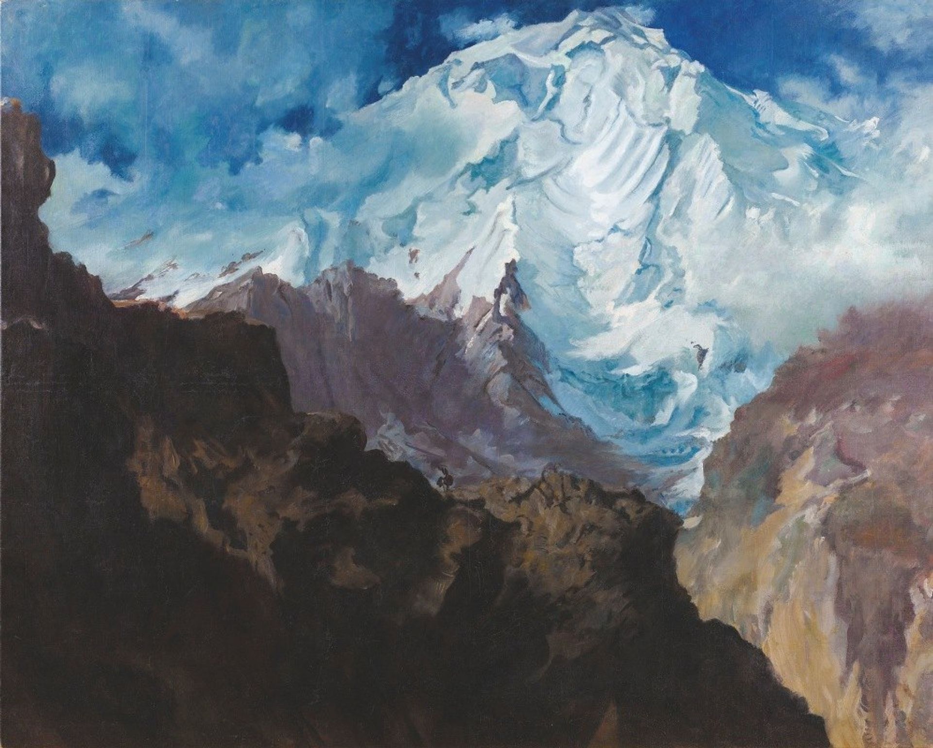 Mount Rakaposhi by Alexandre Jacovleff